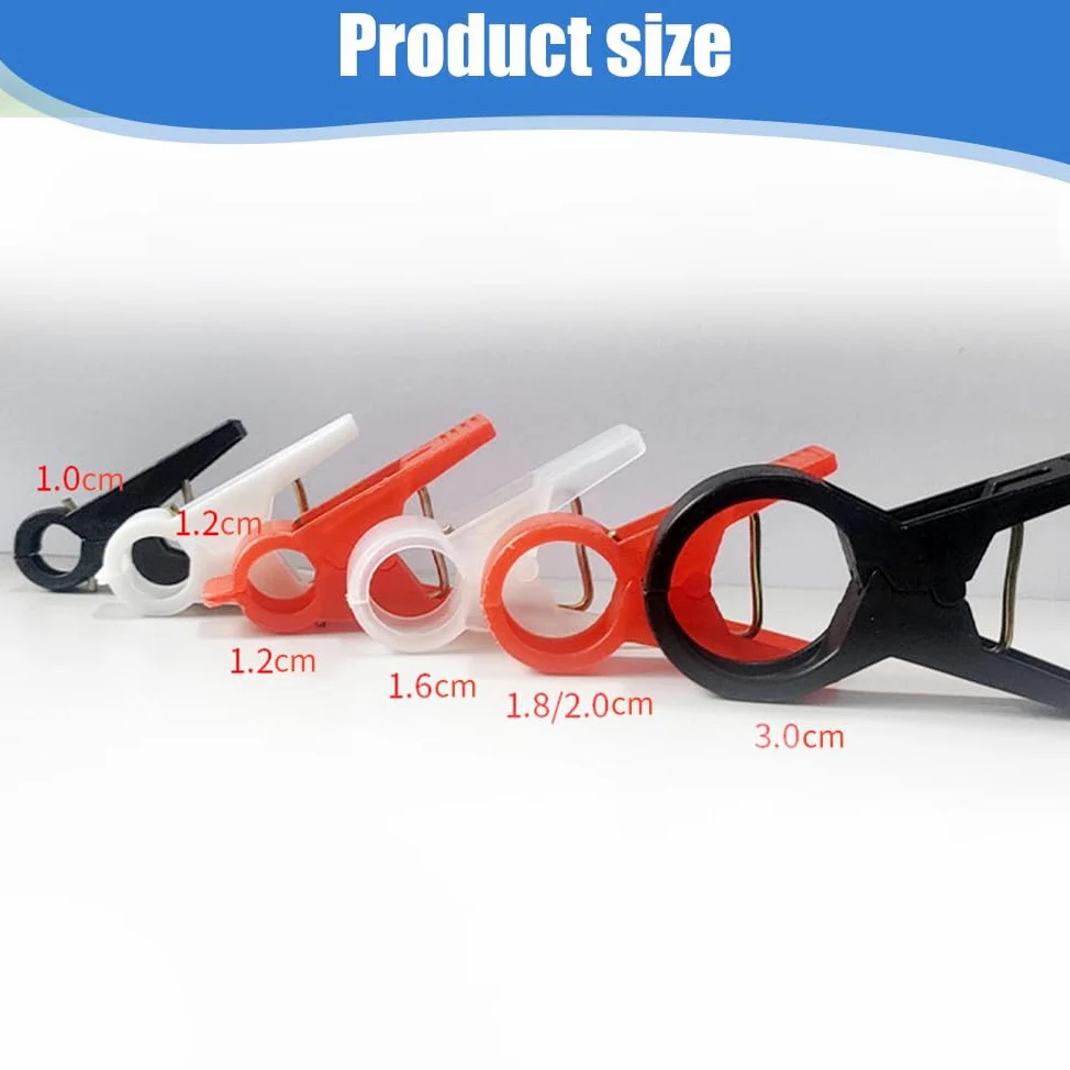 Lot de 30 clips de support de plantes pour treillis, pinces durables pour tomates et légumes du jardin, fixations faciles à utiliser, tailles 18 mm/30 mm