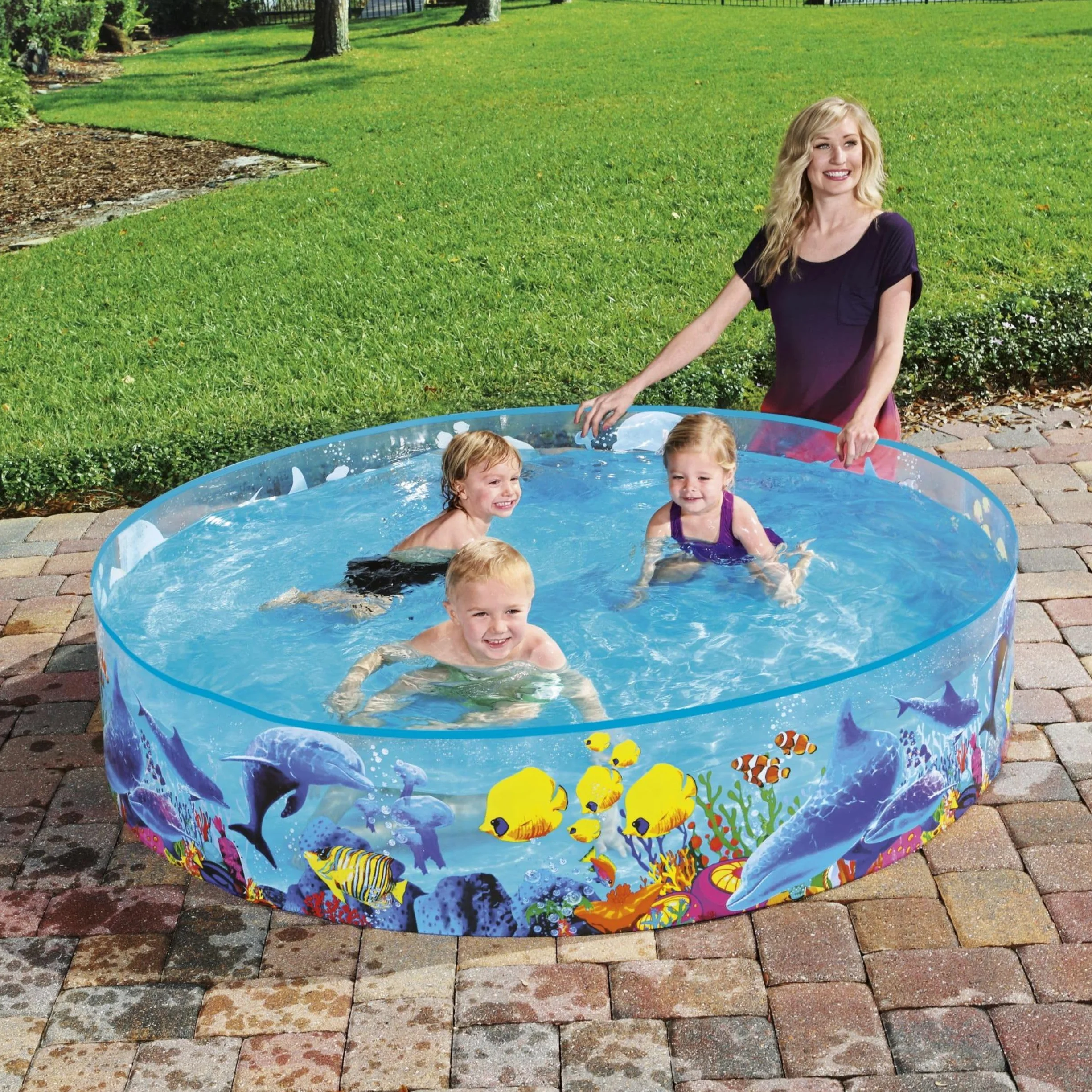 Bestway Piscine Hors Sol Ronde Fill'N'Fun Odissey 183 x 38 cm