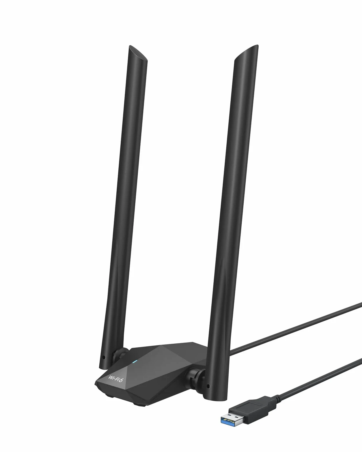 BrosTrend Clé WiFi 6 USB AX1800 Adaptateur USB WiFi Longue Portée Bi-Bande 5GHz 1201Mbps 2.4GHz 574Mbps Compatible Windows 11/10 WPA3