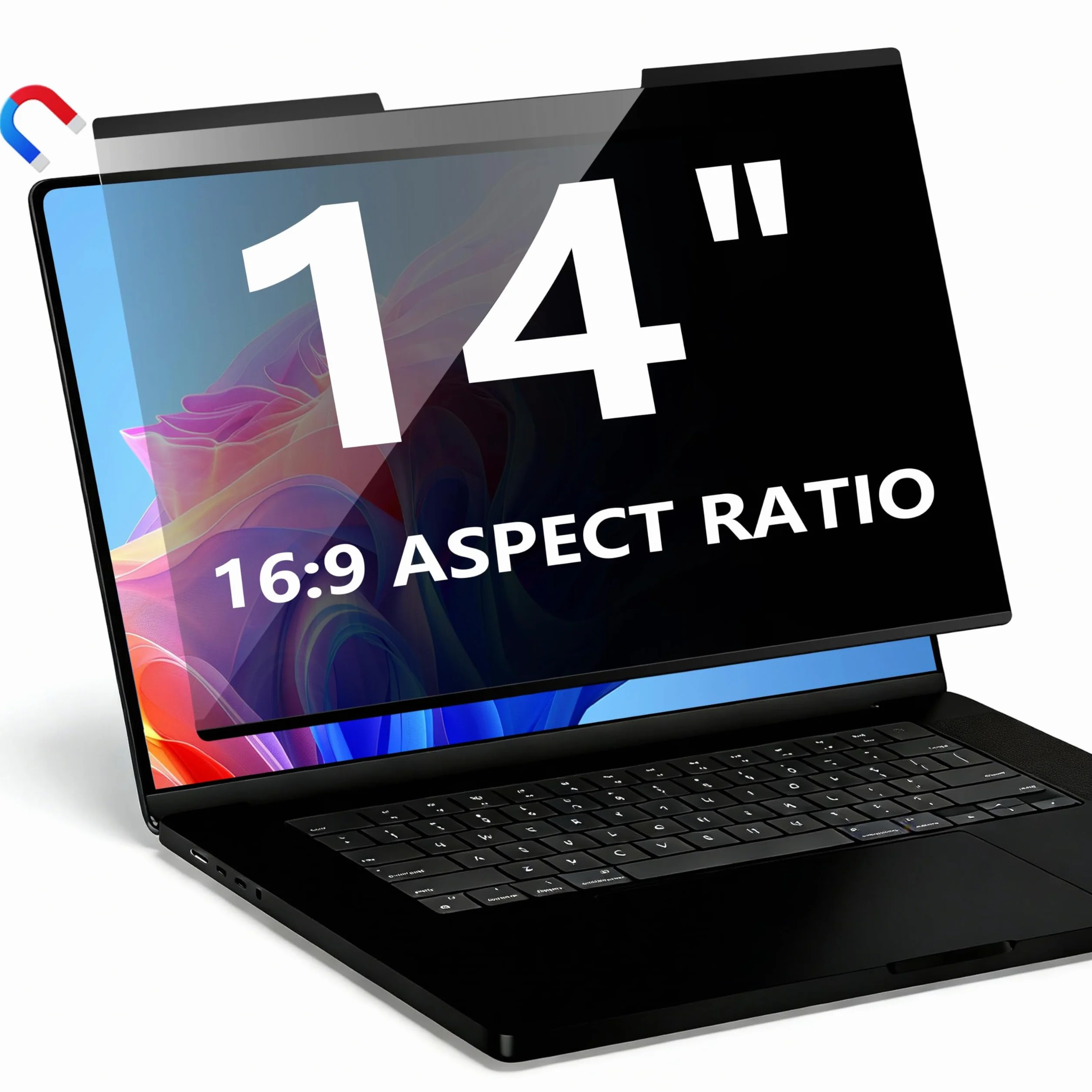 Magnétique Filtre de Confidentialité 14 Pouces 16:9 pour Ordinateur Portable HP Dell Acer Asus Samsung Lenovo ThinkPad