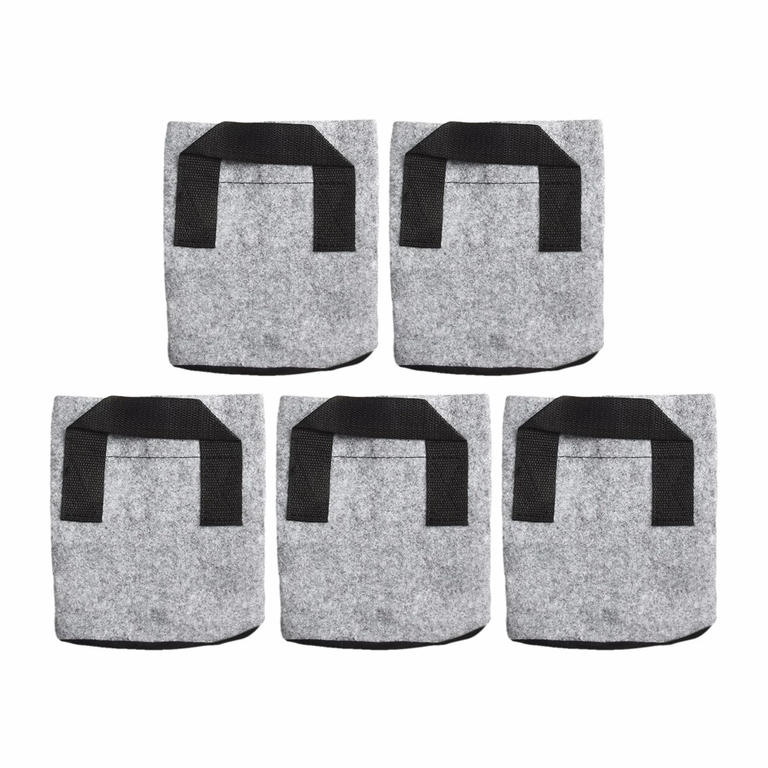 Lot de 5 pots en tissu 7 litres respectueux de l'environnement