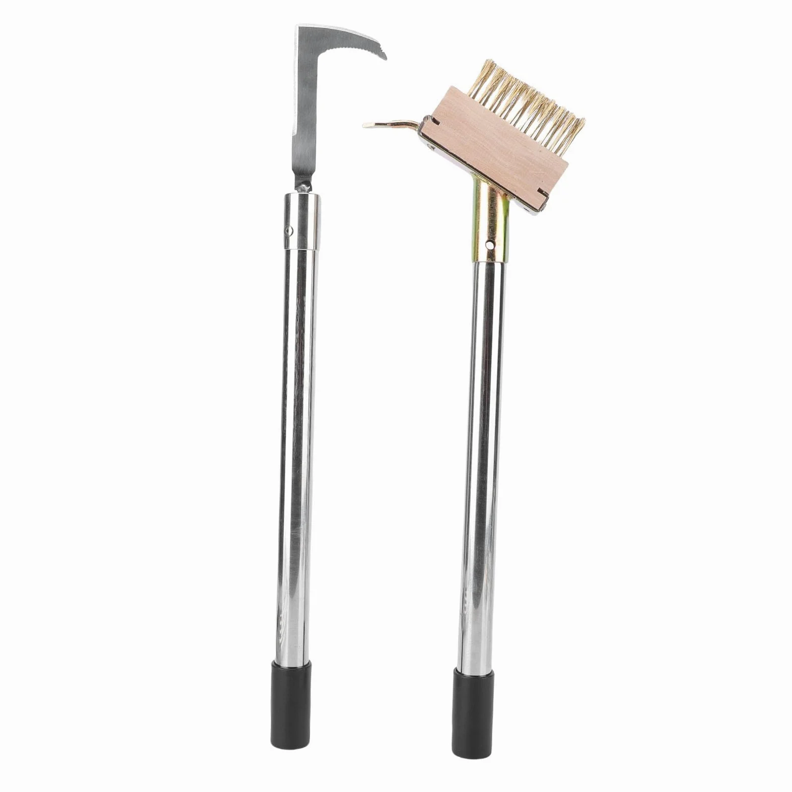 Cryfokt Ensemble d'outils Crack Weeder, Ensemble d'outils de Désherbage Manuel avec Poignée Longue, Crevasse en Acier Inoxydable de Désherbage Brosse Mousse pour Le pavé de Trottoir de l'allée du