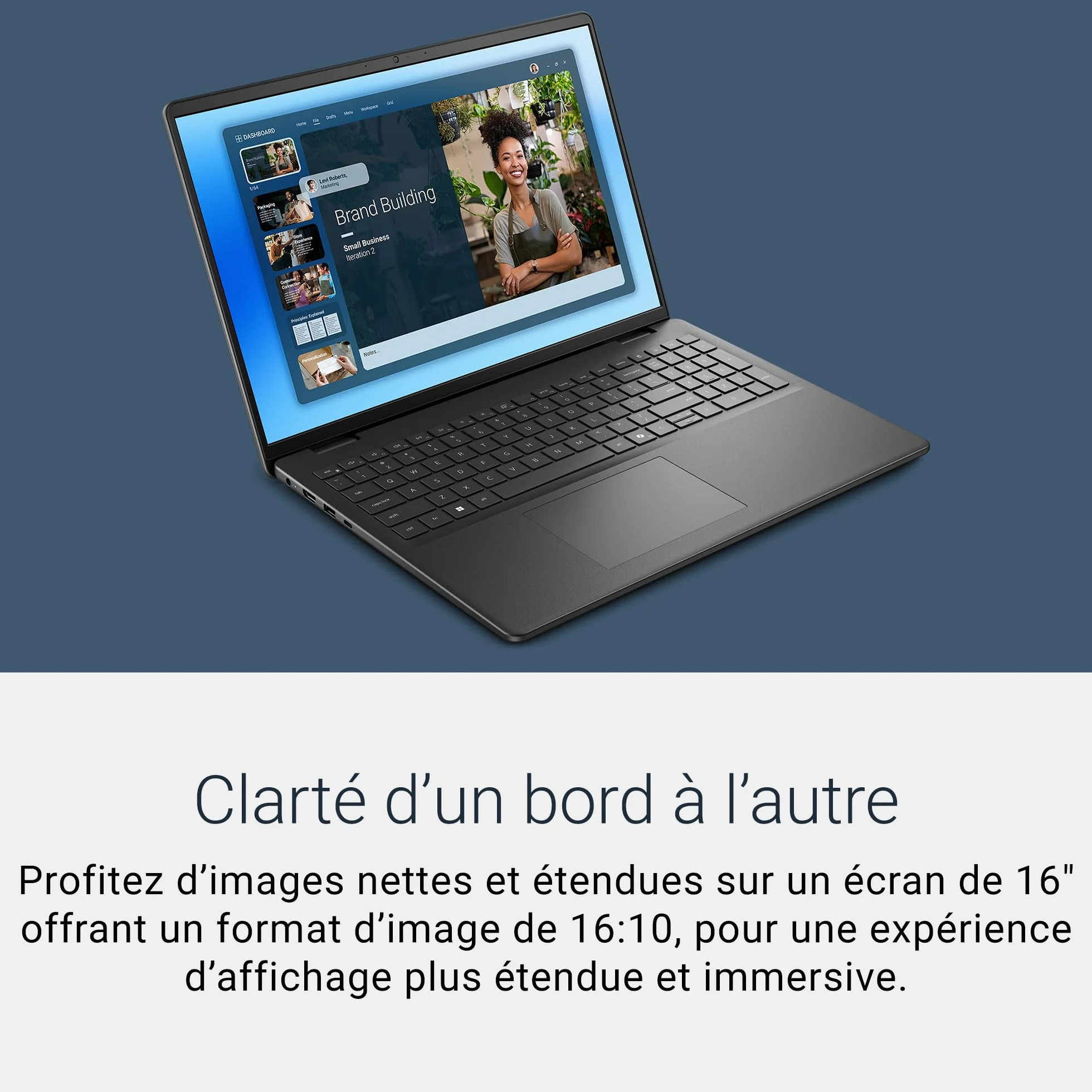 Dell 16 Laptop FHD+ Intel Core 7 16GB DDR5 RAM 1TB SSD Windows 11 Home AZERTY Keyboard Carbon Black