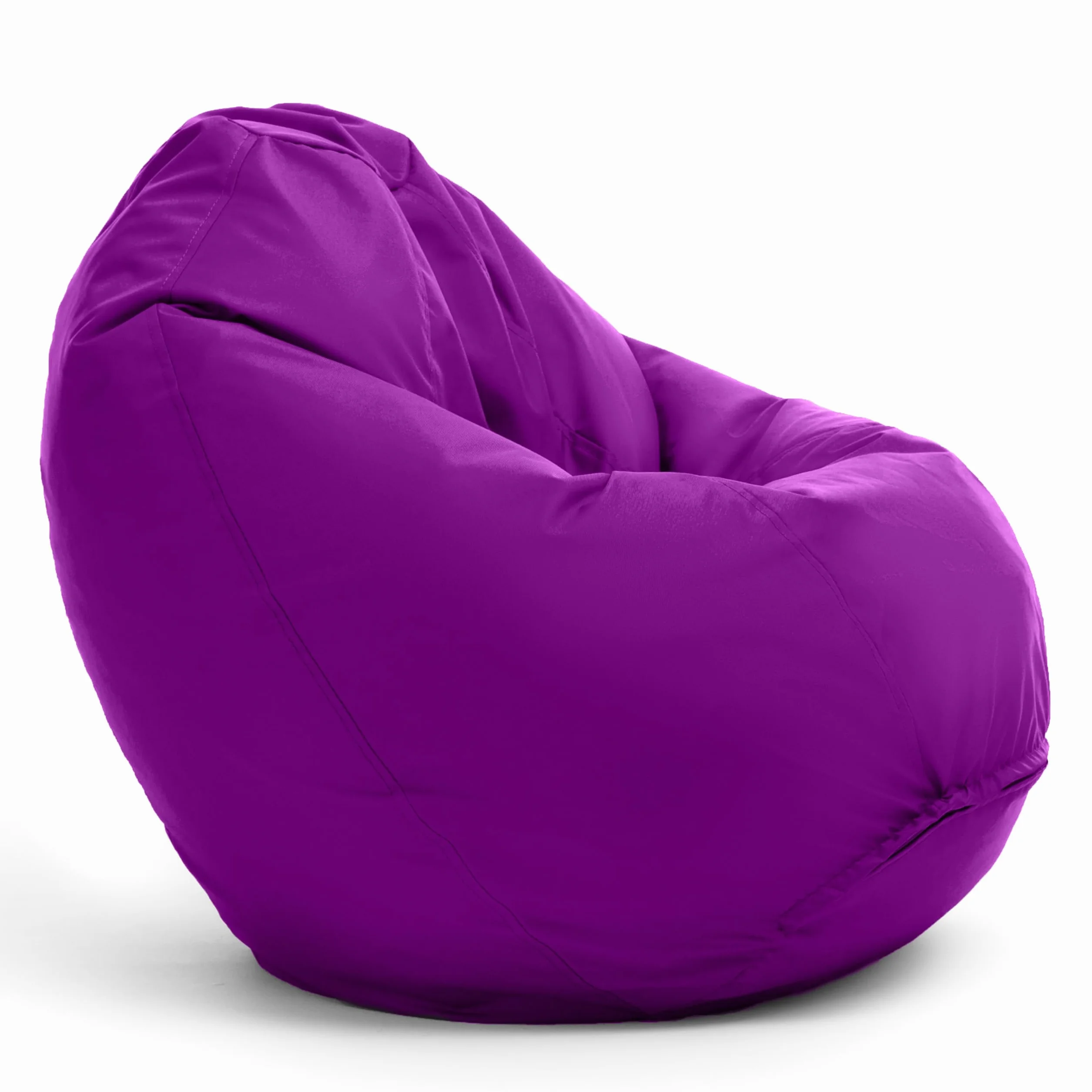 Bruni Pouf Classico XL Violet – Gros Pouf Salon Chambre pour Adultes, Pouf Poire Géant, Bean Bag Intérieur Extérieur Housse Lavable