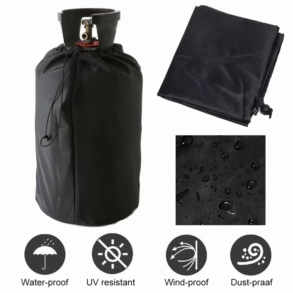 Housse De Protection pour Bouteille De Gaz 31x59cm avec Cordons, 1 Pièce