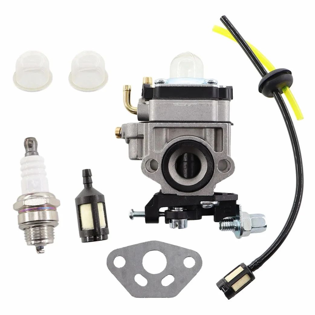 MCHNIC Carburateur de Rechange 11mm pour Tronçonneuse Débroussailleuse 22cc 26cc 33cc 34cc 36cc