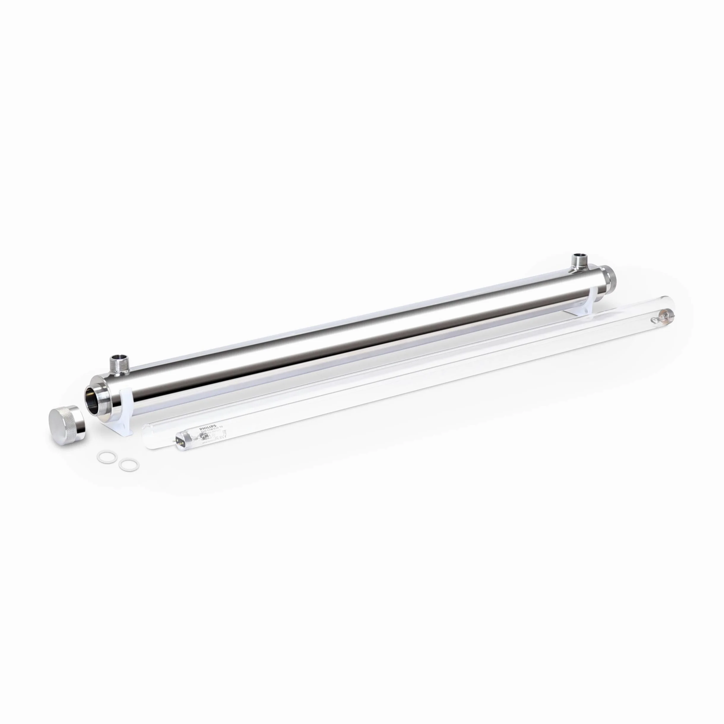 Stérilisateur pour eau, lampe UV 55 W, débit 30 l/min, pour systèmes de filtration, osmose inverse et aquarium