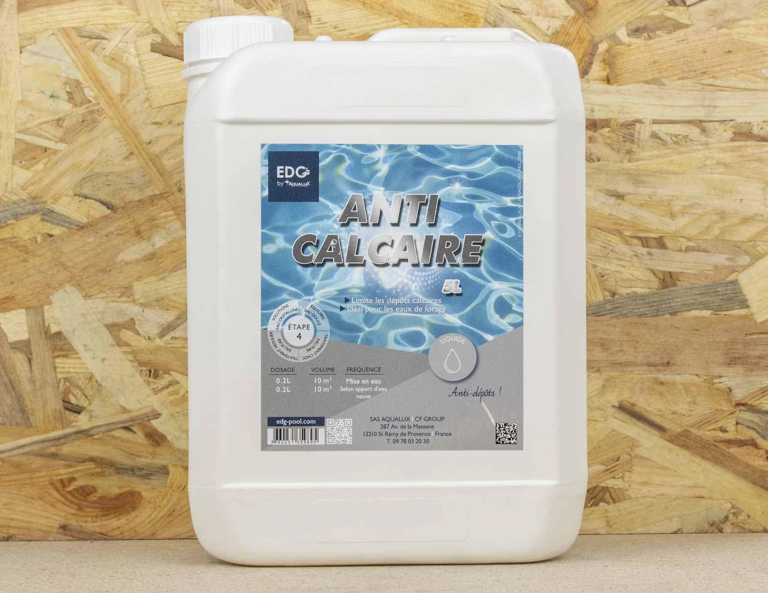 Anti-Calcaire Liquide 5L Anti-Tartre Piscine Spa Haute Performance