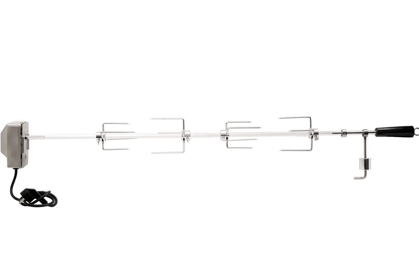 BBQ-Toro Set de brochettes pour grill électrique 100 cm acier inoxydable 220V-240V rotatif