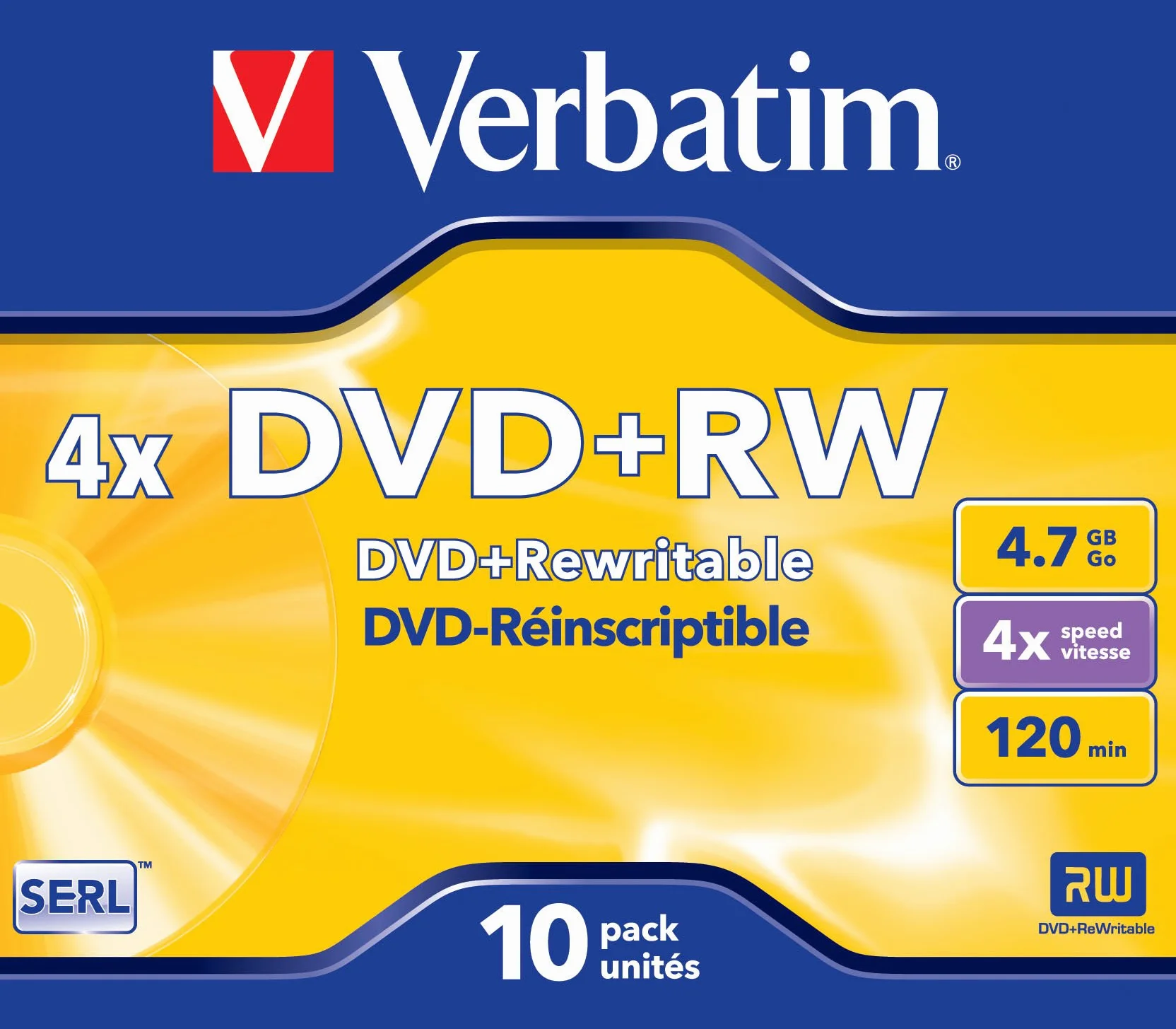 Verbatim DataLifePlus DVD+RW 4.7 GB 10 sztuk