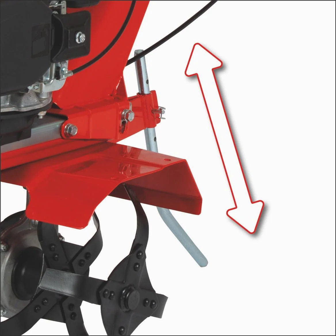 Einhell Motobineuse avec moteur à couple Gc-Mt 2536 (2,5 kW, réservoir de 1,2 l, moteur à quatre temps, mono-cylindre, éperon réglable en hauteur, blocage des lames, poignée réglable)
