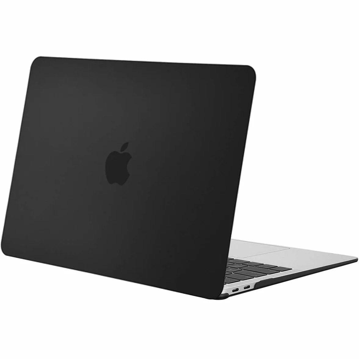 MOSISO Coque Compatible MacBook Air 13 Pouces M1 2021-2018 Retina Display Touch ID, Rigide A2337 A2179 A1932, Noir