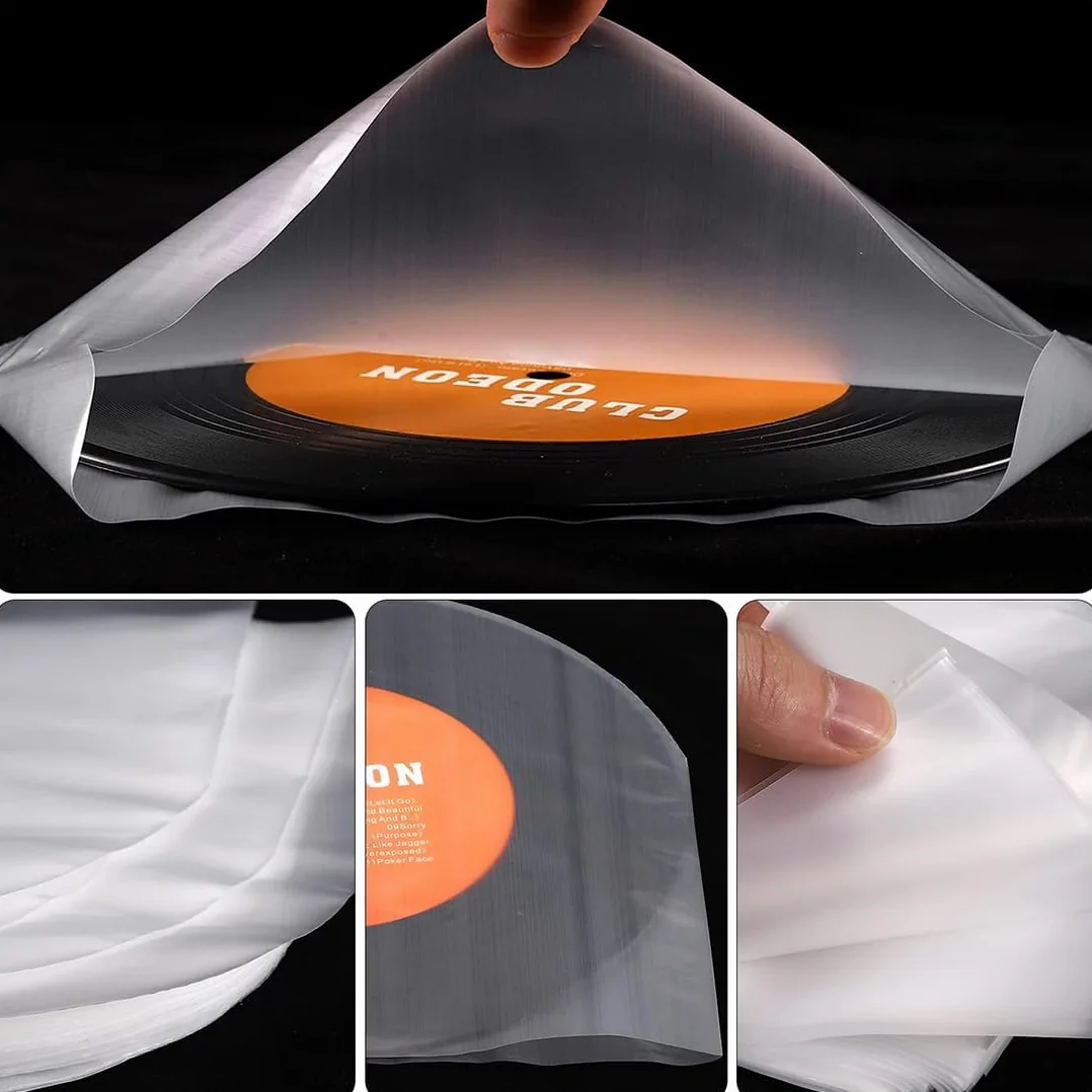 Pochette Vinyle 33 Tours Antistatique 50 Pièces Protection Disque Vinyle 12 Pouces