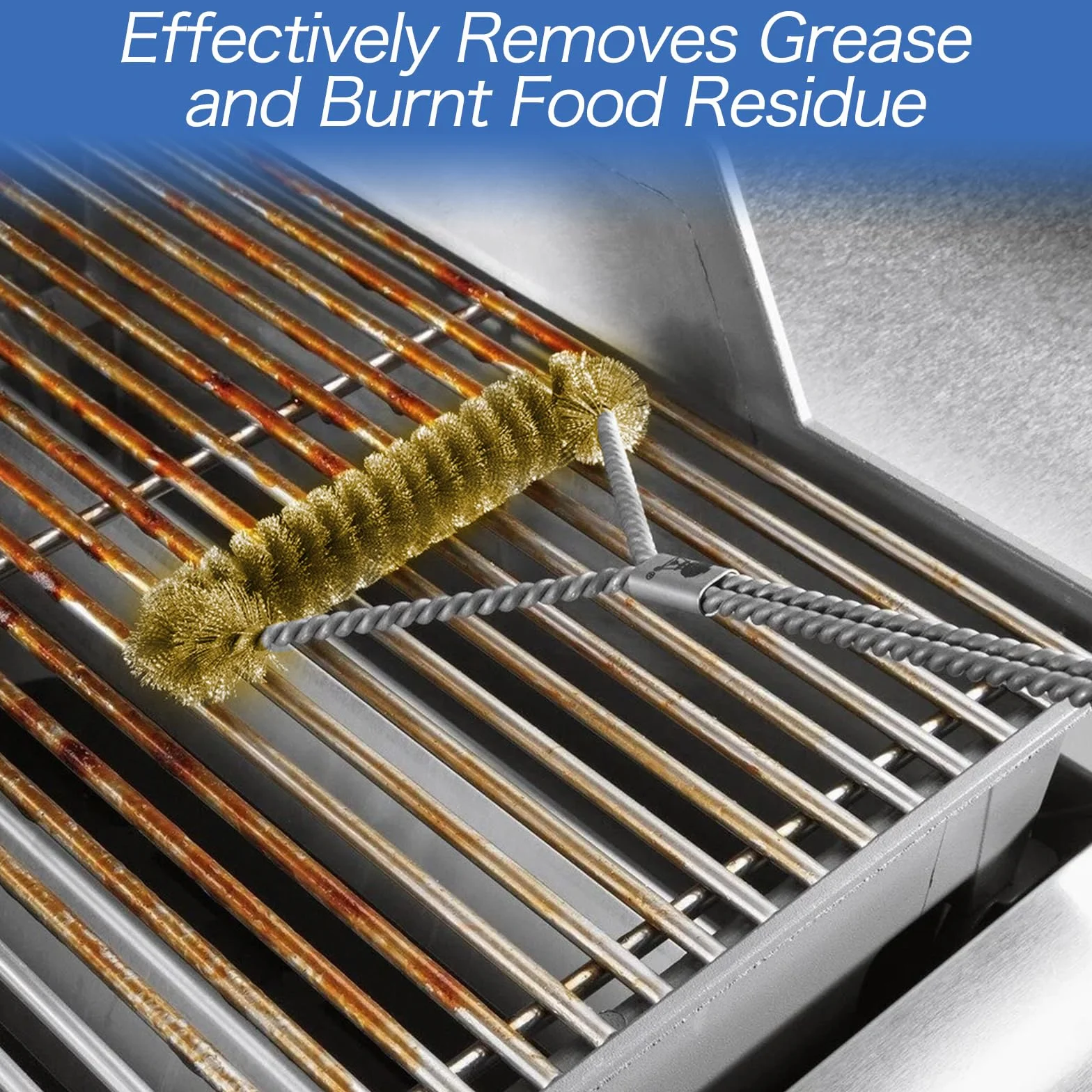 Lot de 2 lève-grille barbecue résistants à la chaleur + brosse 3 côtés, acier inoxydable, accessoires camping