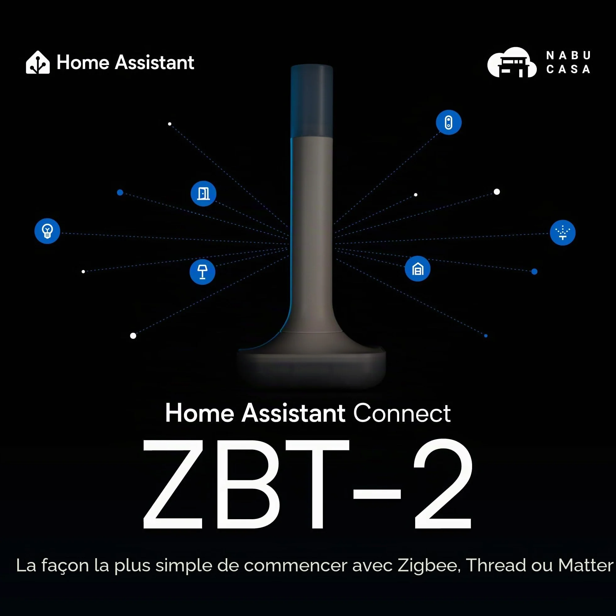 Home Assistant Connect ZBT-2 Zigbee Thread Matter Matériel officiel