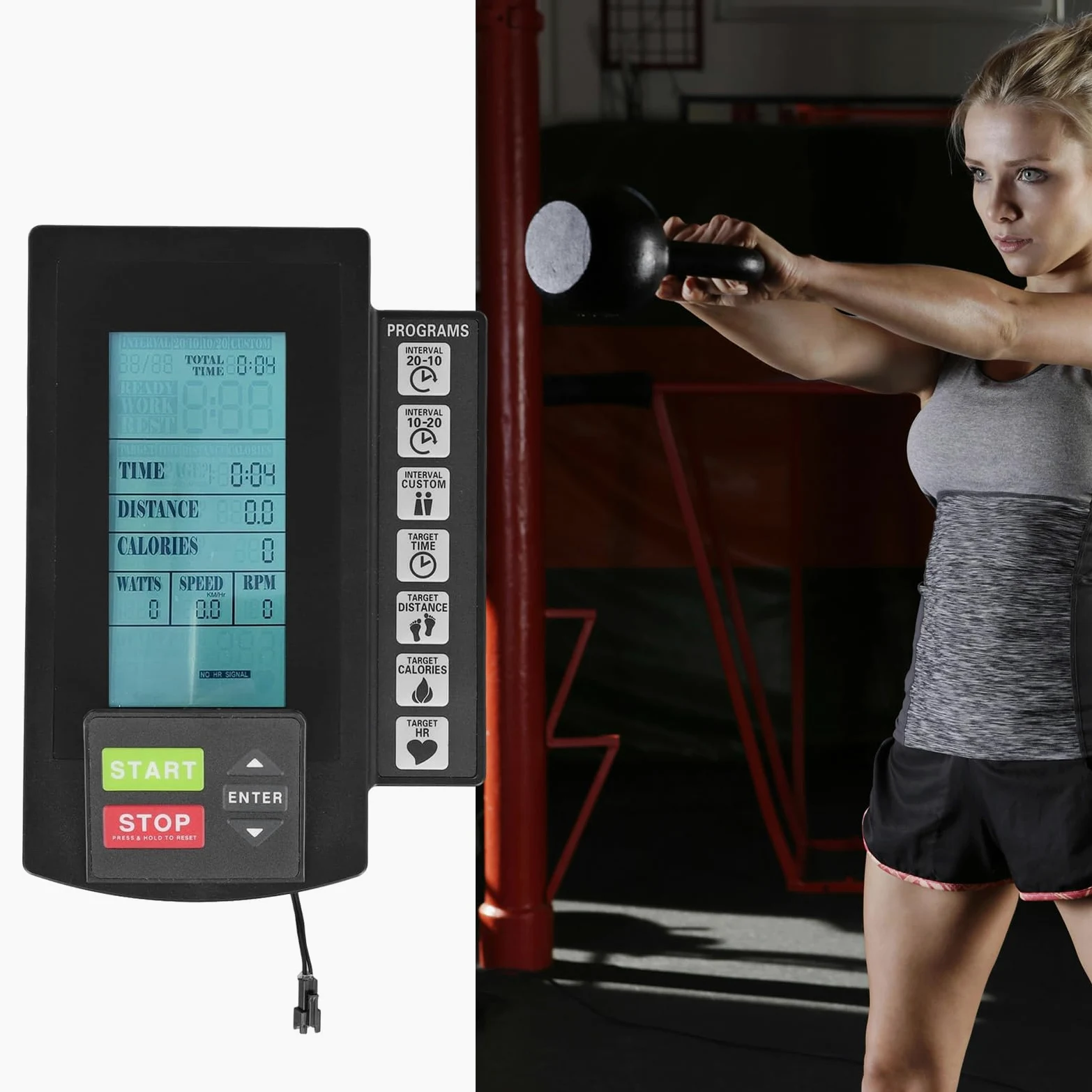 Moniteur de vitesse, capteurs de fréquence cardiaque, compteur LCD pour les amateurs de fitness