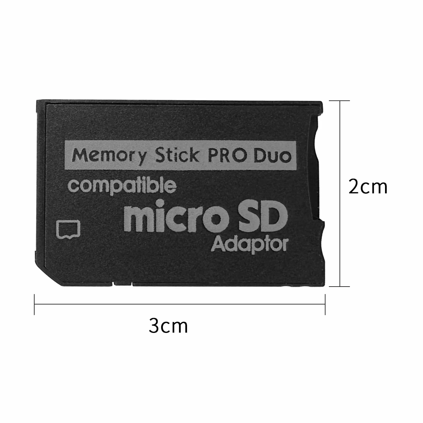 Adaptateur Micro SD vers Memory Stick Pro Duo Compatible PSP Sony Appareil Photo Handycam Jusqu'à 128 Go