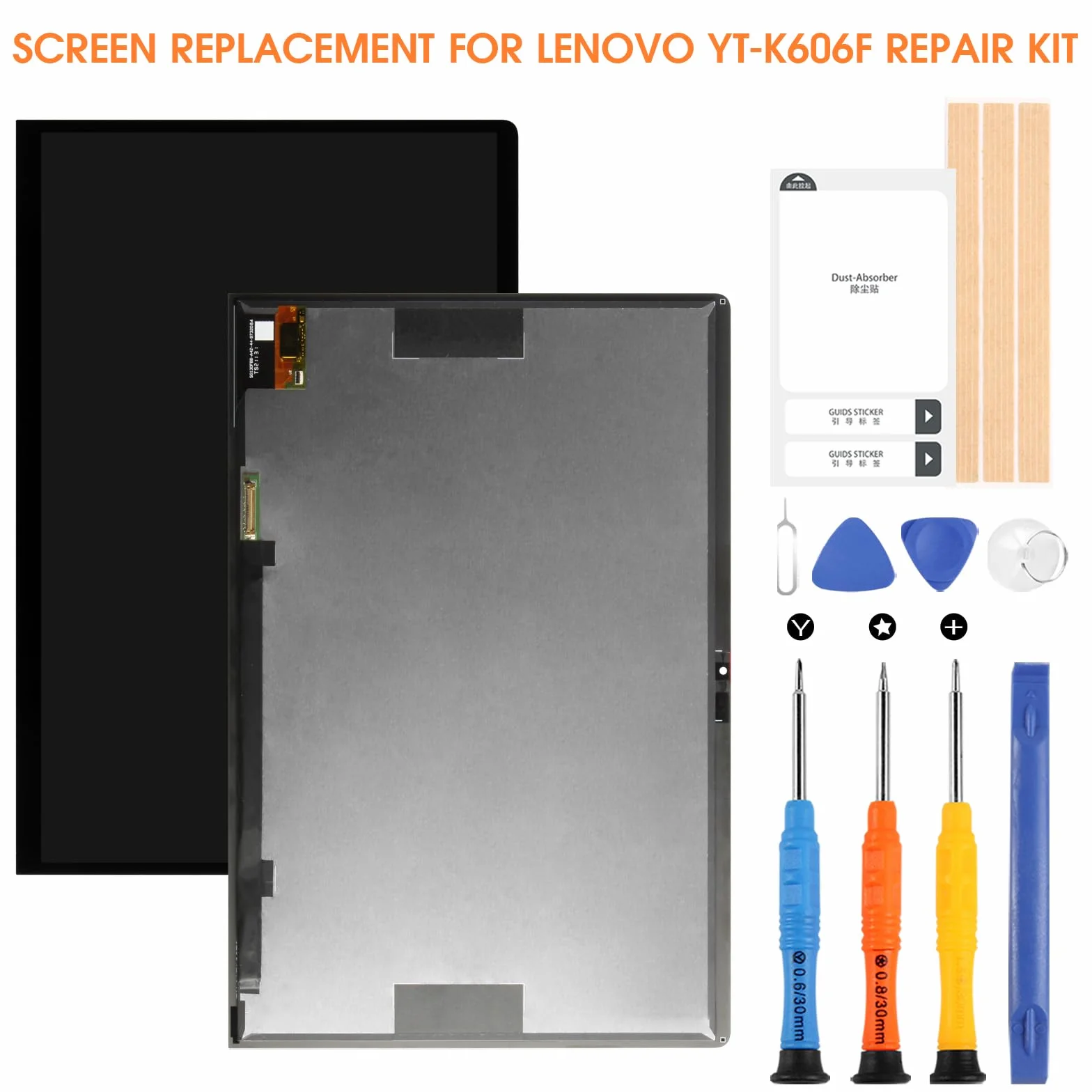Écran LCD pour Lenovo Yoga Pad Pro 2021 / Tab 13 YT-K606F YT-K606M 13" Réparation Noir