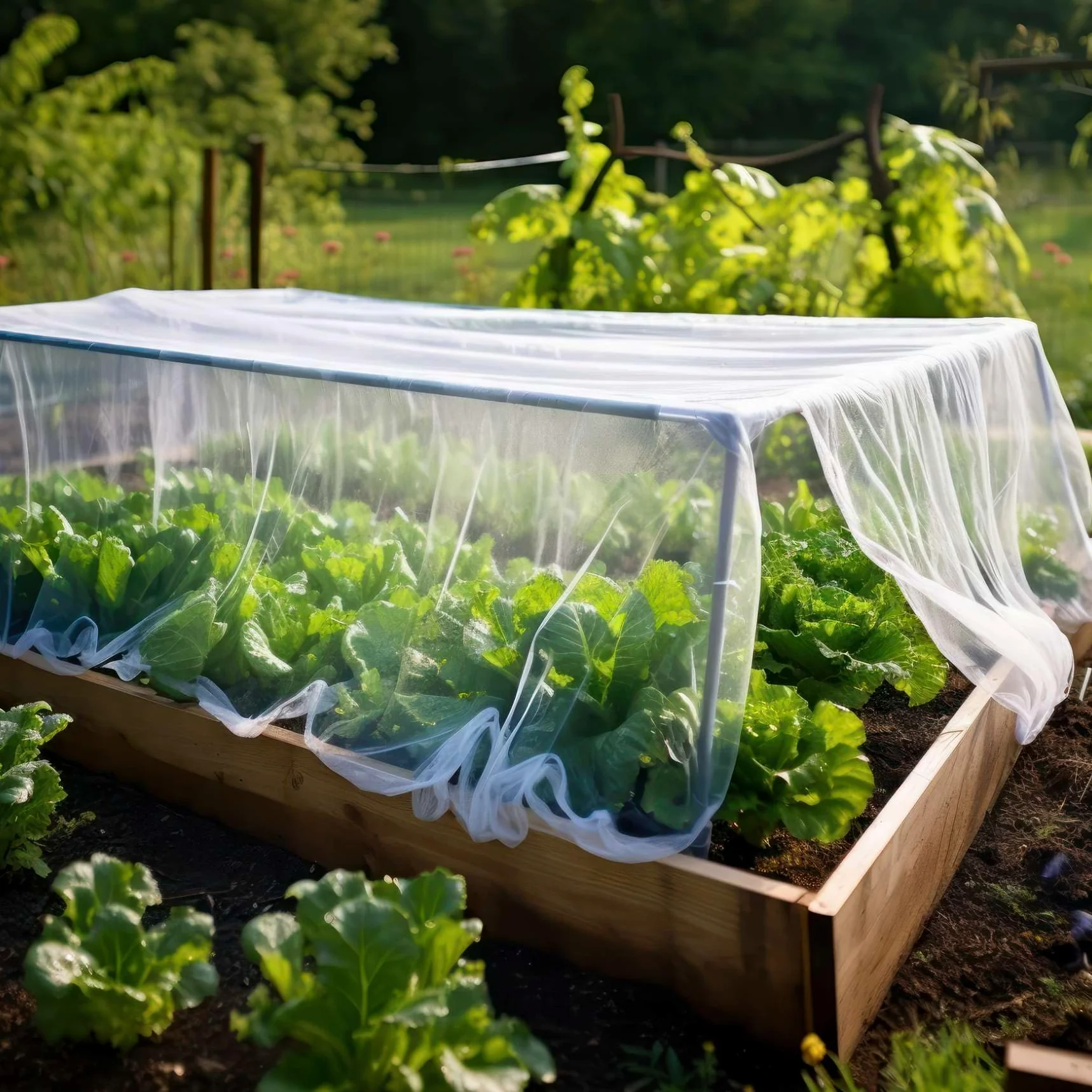Filets pour Jardin 3x15 M, Filet Anti Insecte Potager | Tissu Maillé Blanc | Filet Anti-Oiseaux pour Fruits et Légumes, Protection Potager