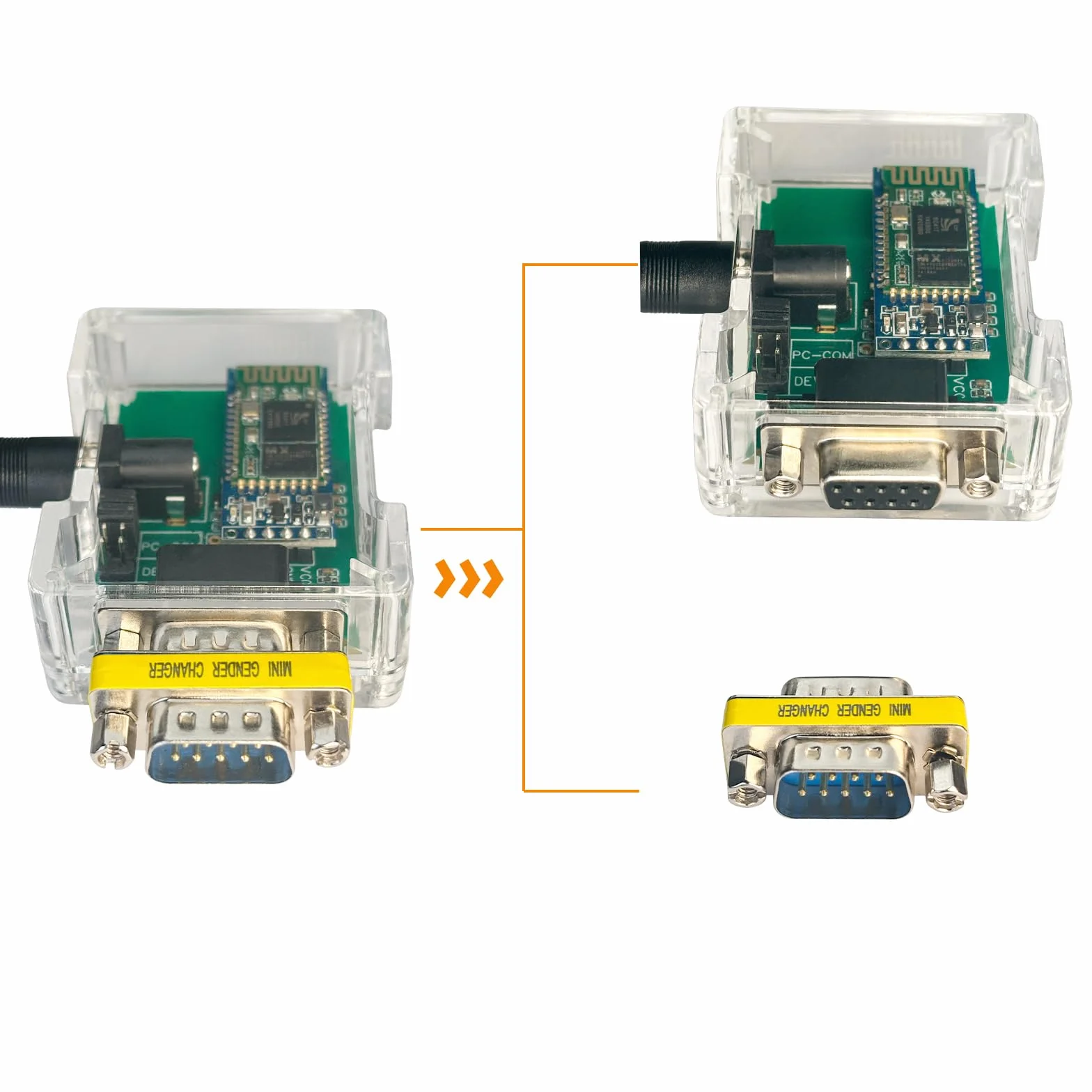 DSD TECH SH-B23A Adaptateur Bluetooth 2.0 vers série RS232 Convertisseur DB9