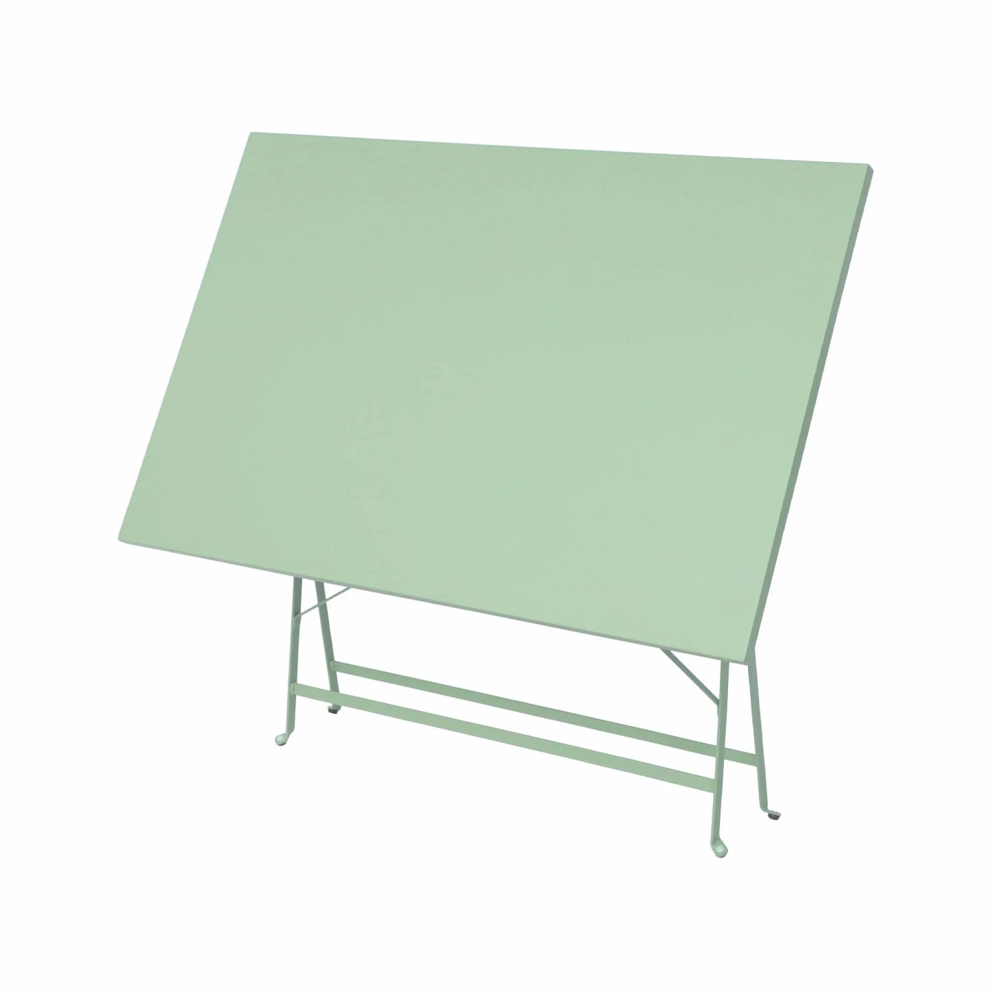 Table de Jardin Bistrot Pliante Métal 110x70cm + 4 Chaises Pliantes Acier Thermolaqué