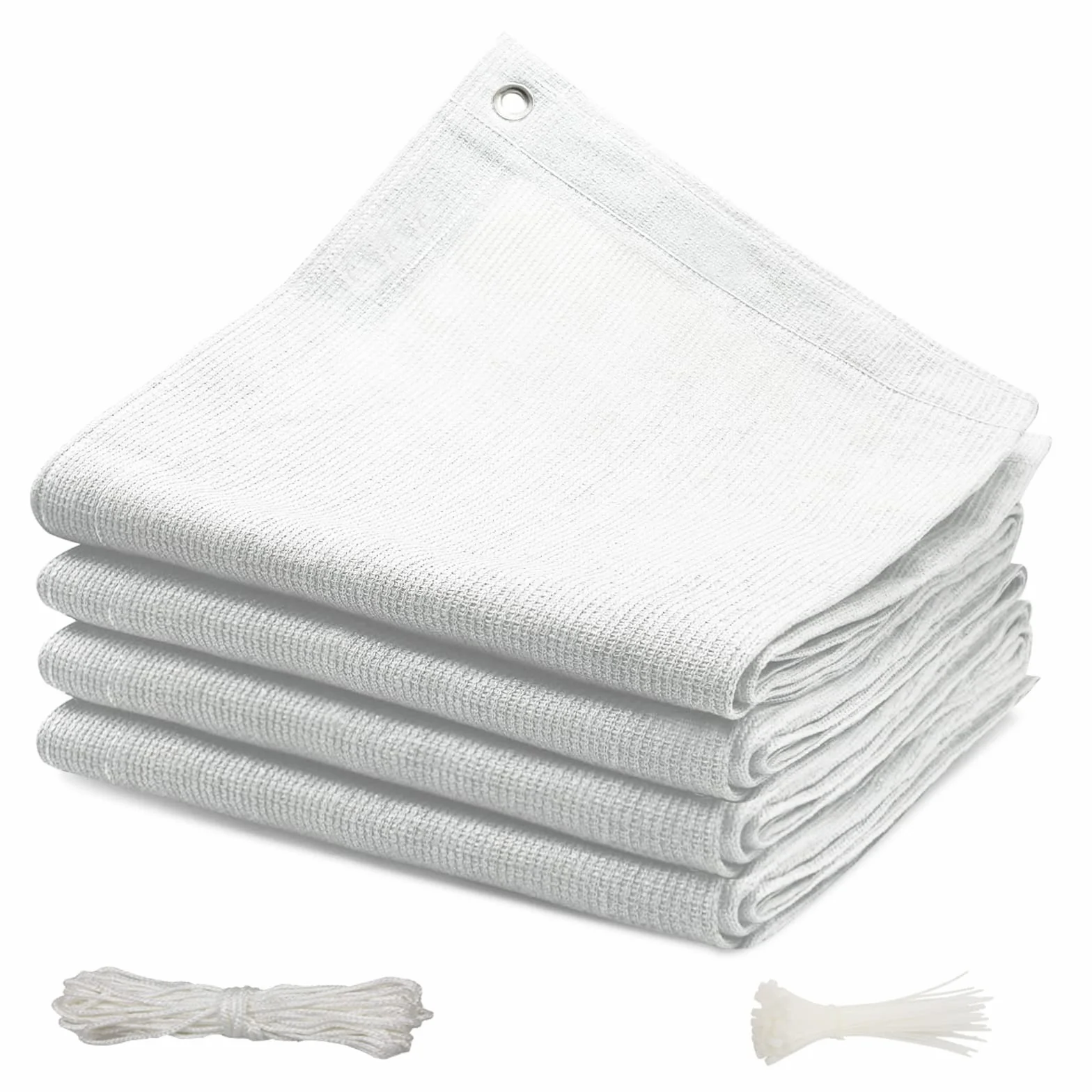 Brise Vue Pare-Vue 100 x 1000 cm Filet de Clôture pour Balcon, Extérieur, Blanc