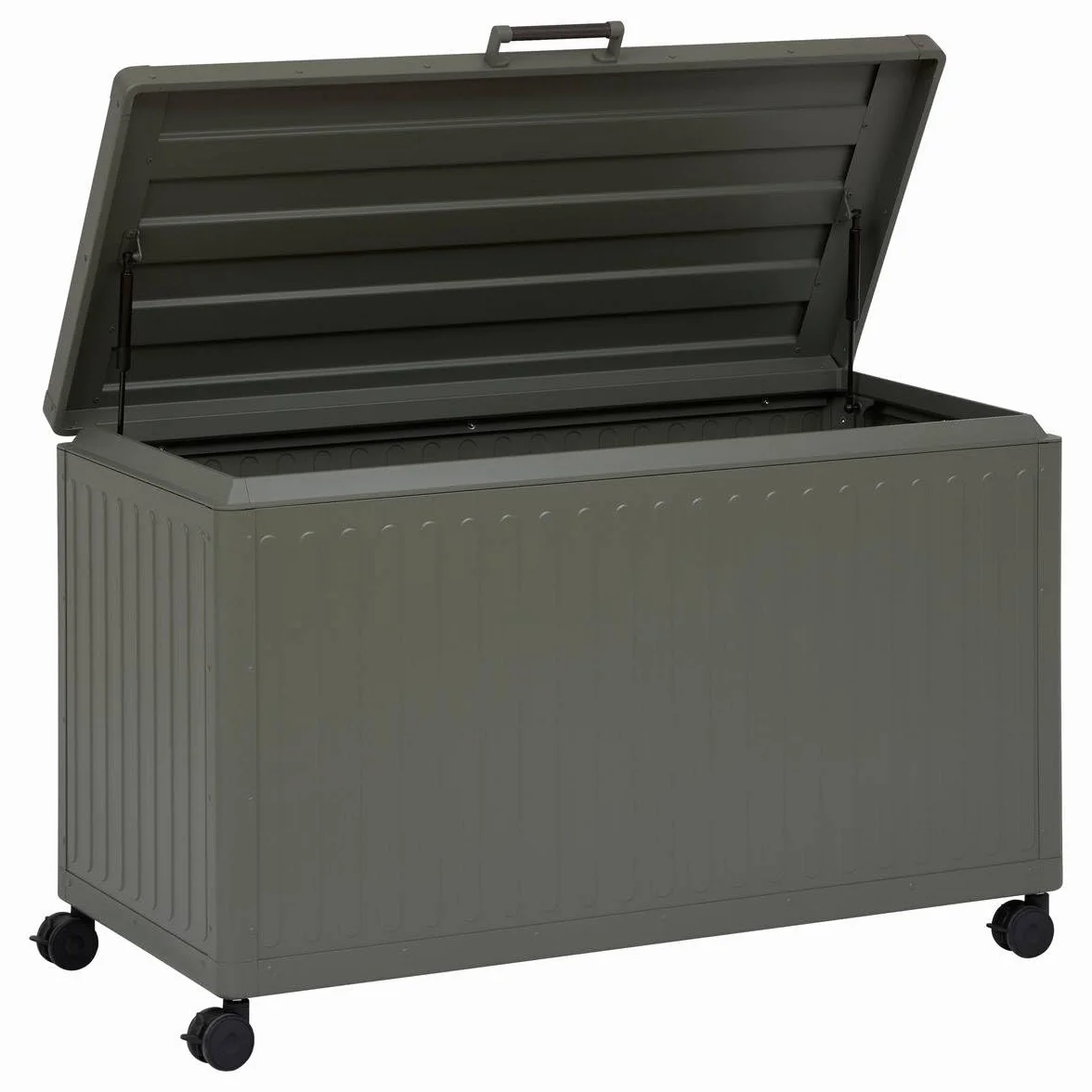 Coffre de Rangement Extérieur Edenio 510L Acier Galvanisé Aluminium Étanche Mobile Jardin Balcon
