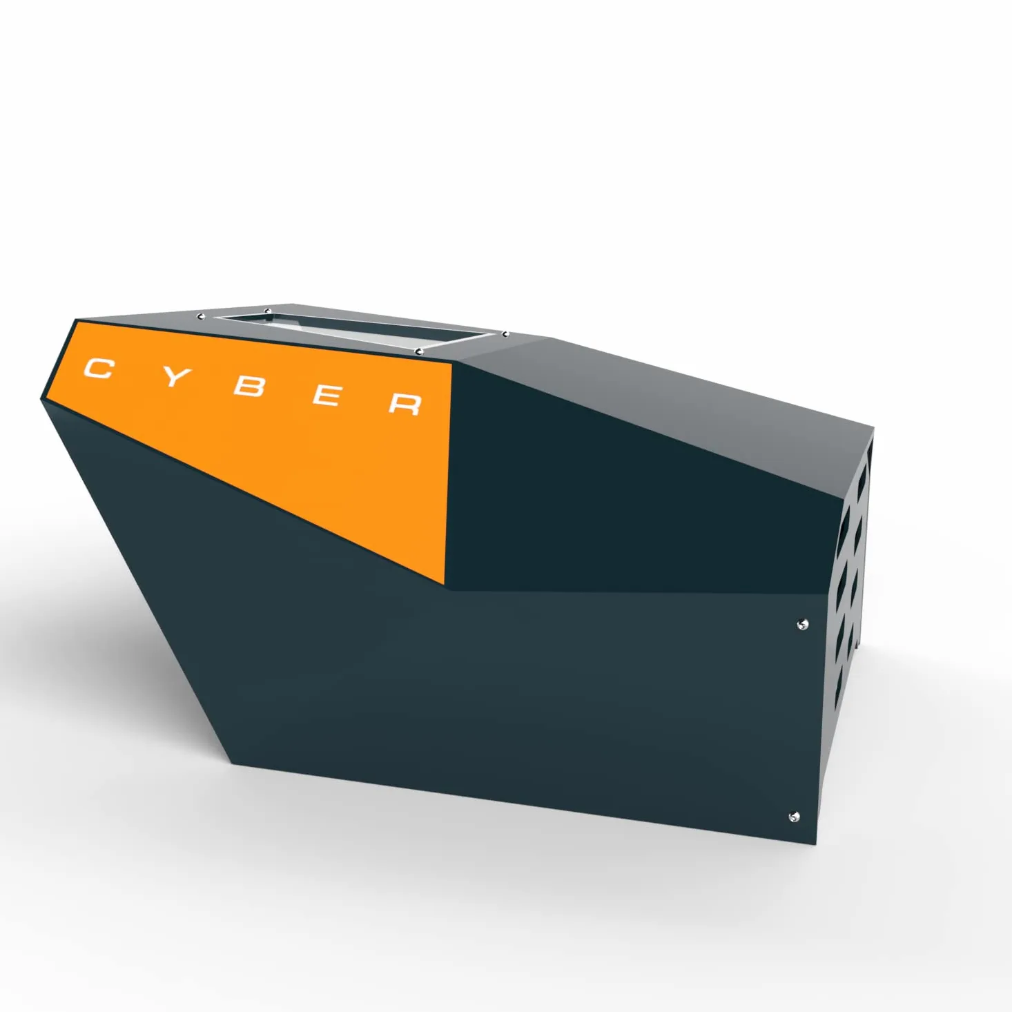 Idea Mower Garage Robot Tondeuse - Compatible Worx Landroid Vision - Abri Robot Tondeuse - Toit Composite Aluminium 74x58x38 cm - Protection UV et Intempéries - Abri Tondeuse Robot - Professionnel