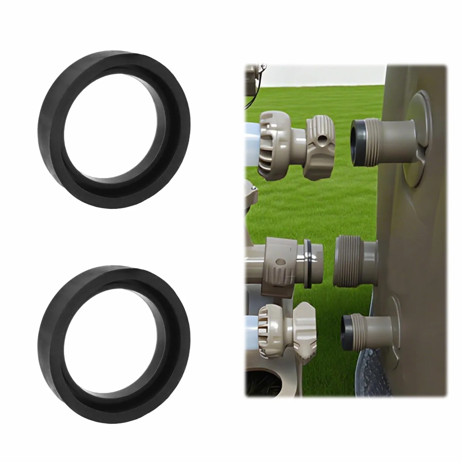 Joints d'Entrée et de Sortie pour Intex Pure Spa 11699, Remplacement Simple Spa, 2 Pièces