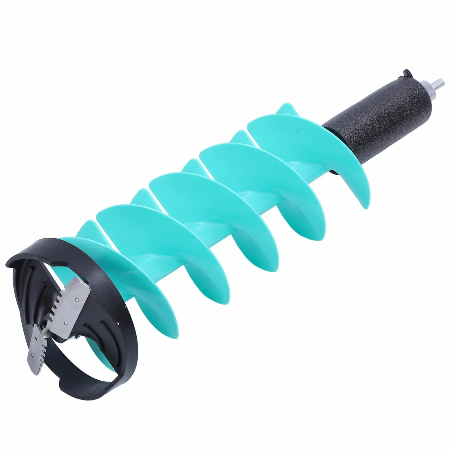 Foret à tarière pour pêche sur glace, 8 po x 28,7 po, nylon flottant | Lames de coupe en carbure pour percer des trous dans la glace avec une perceuse électrique