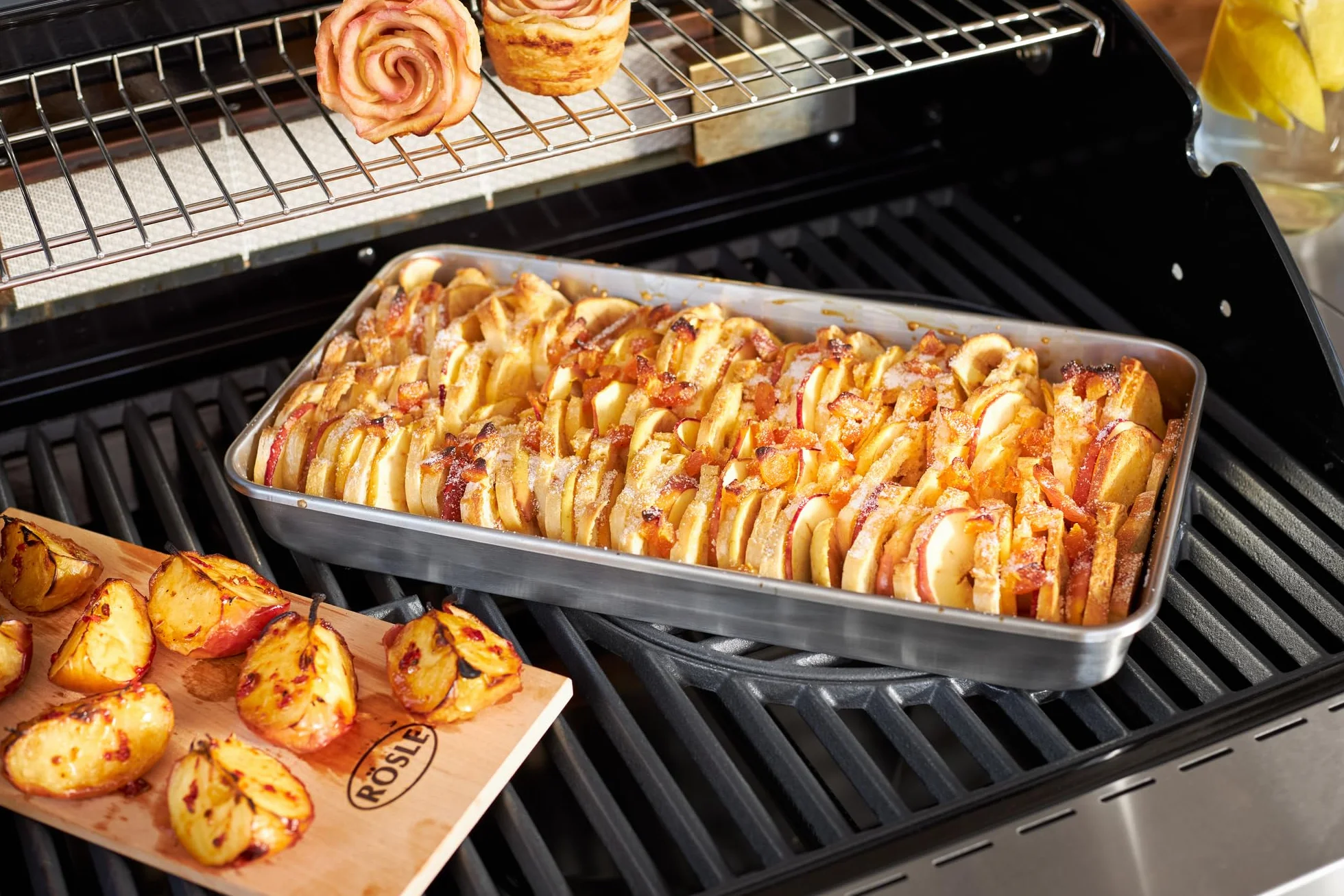 RÖSLE Planche à barbecue en bois de cèdre, set de 2, arôme fumé