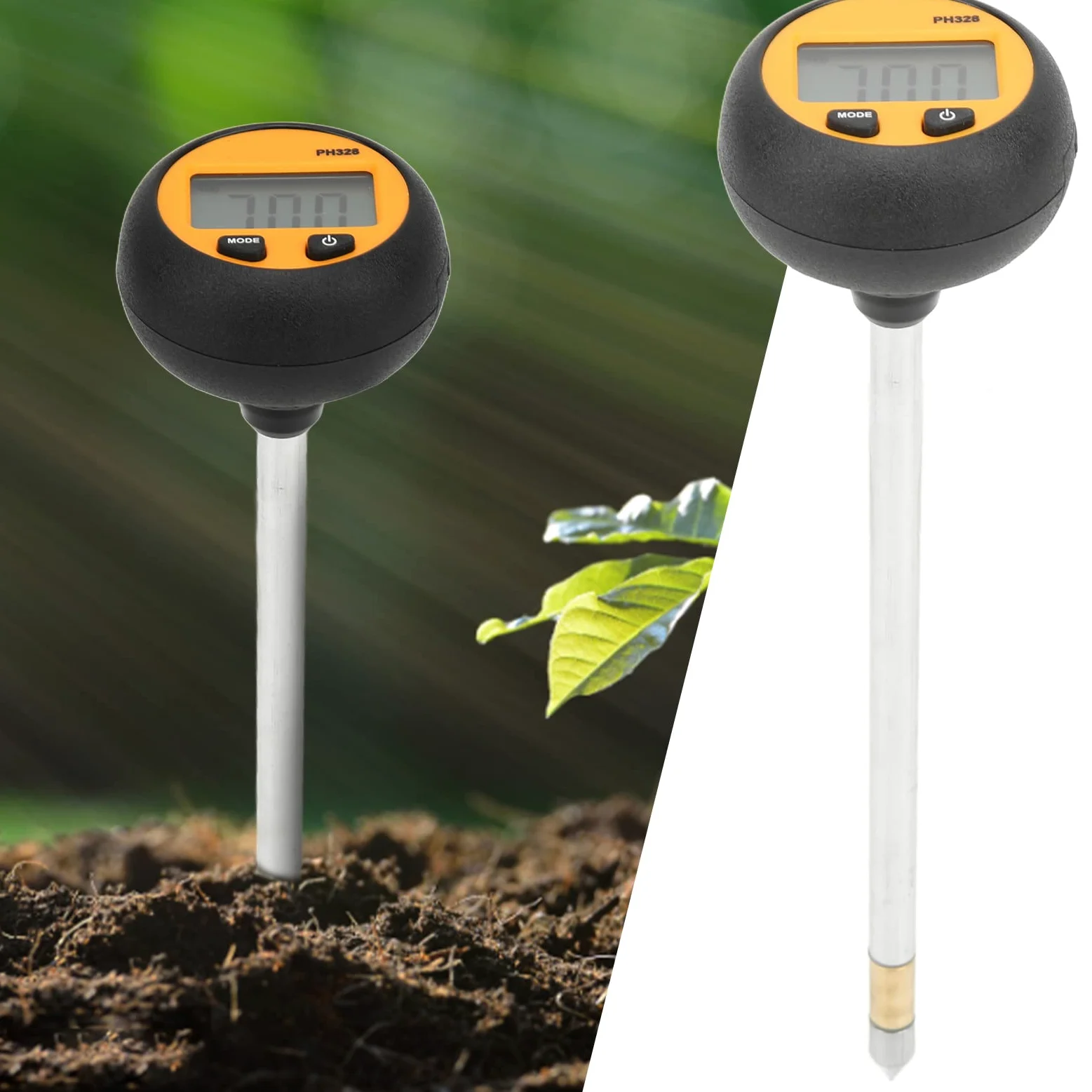 Fdit Testeur Numérique de PH du Sol Ph-mètre du Sol ±0,2 PH 2,0 PH 2,0 PH 8,5 PH 8,5 PH Compteur de Mesure Compteur de Sol Testeur de PH du Sol Testeur de PH du Sol Ph-mètre Numérique