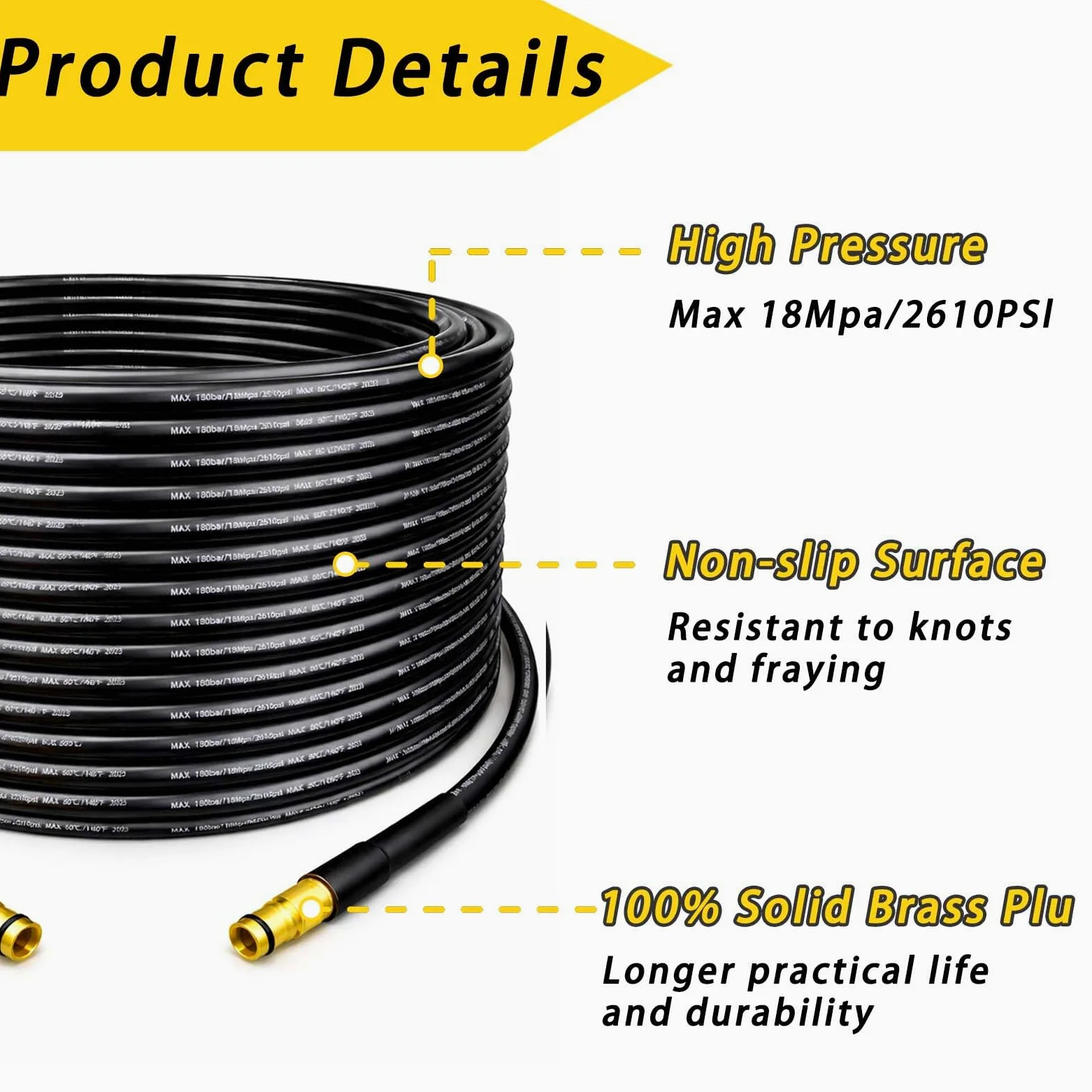Karcher K Series Tuyau de rechange pour nettoyeur haute pression 20 m
