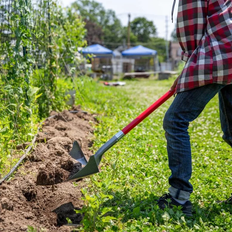 Venteo - Pack RootSlayer™ - Noir - Adulte - RootSlayer à Main™ + RootSlayer Pelle à rebords™ - Jardin - Acier de Carbone - Manche 360°