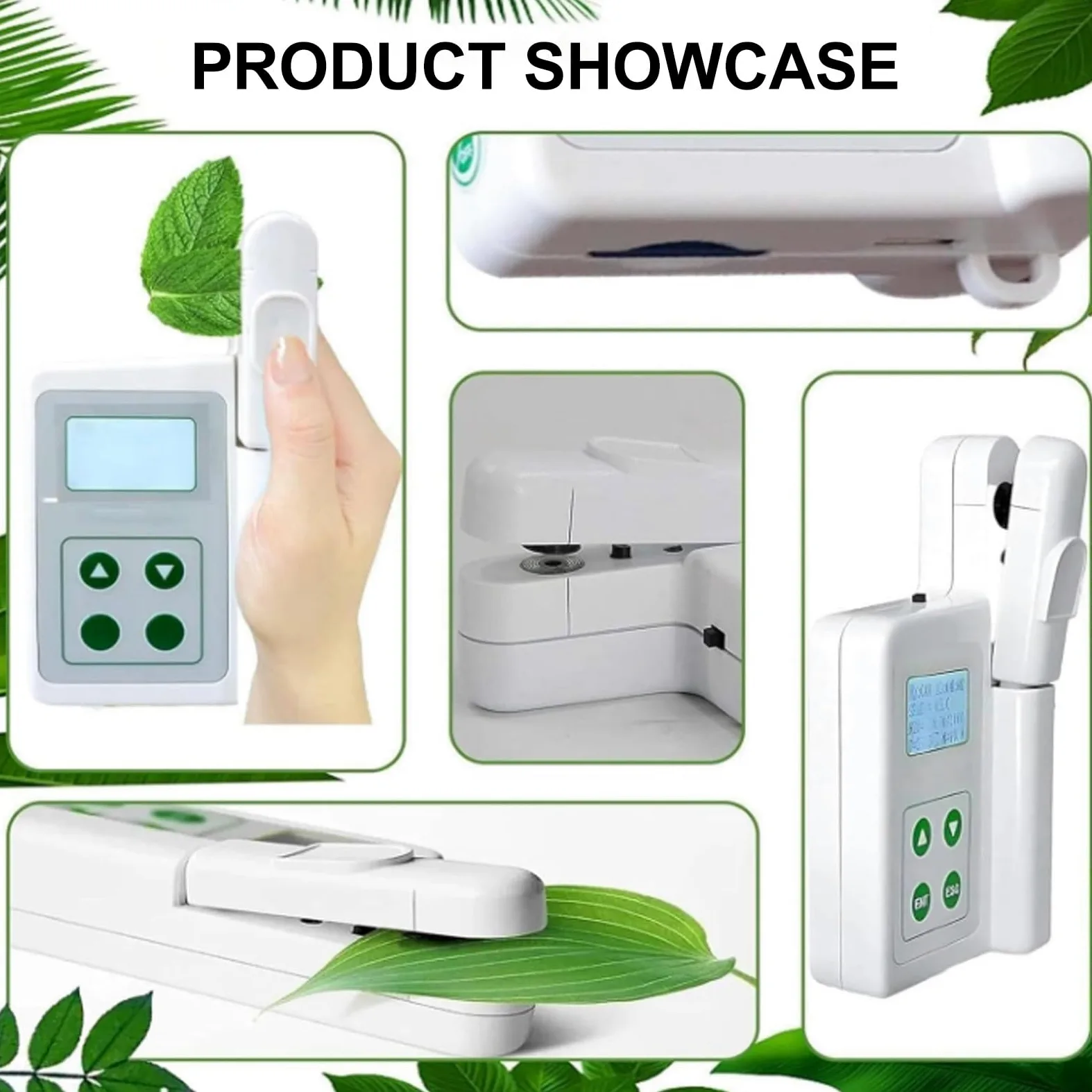 Humidimètre chlorophylle - Testeur de température et d'azote pour la nutrition des plantes et la surveillance de la santé