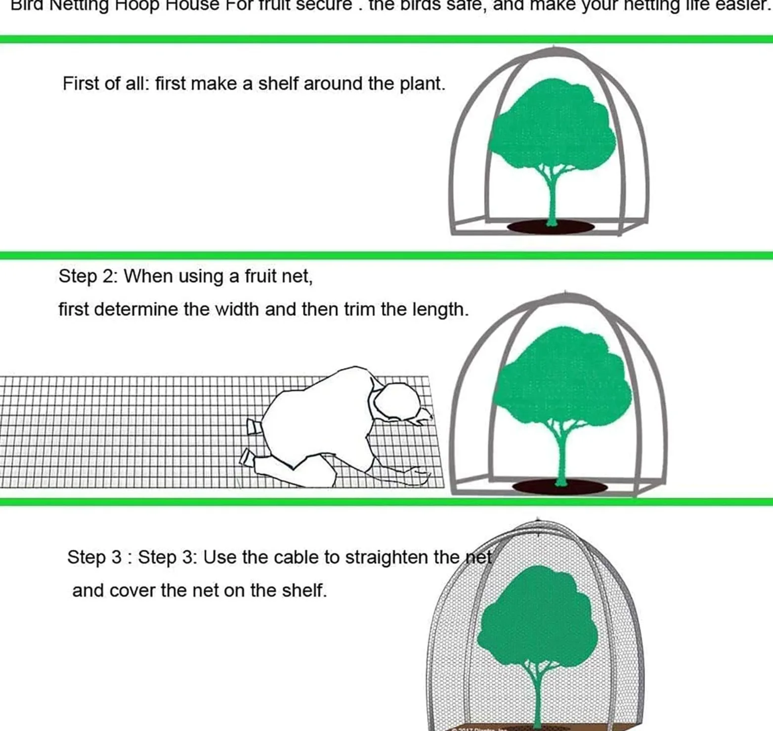 Filet Protection Oiseaux Potager Filets Anti Oiseaux Légumes Mesh Net pour Oiseaux Contrôle,4x10m