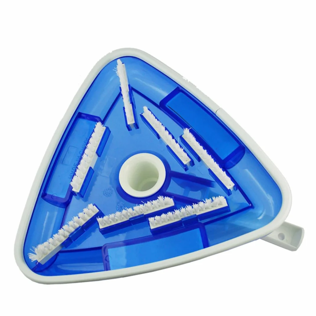Aspirateur Balai Piscine Brosse Aspirante Triangulaire Transparent avec Interface Rotative