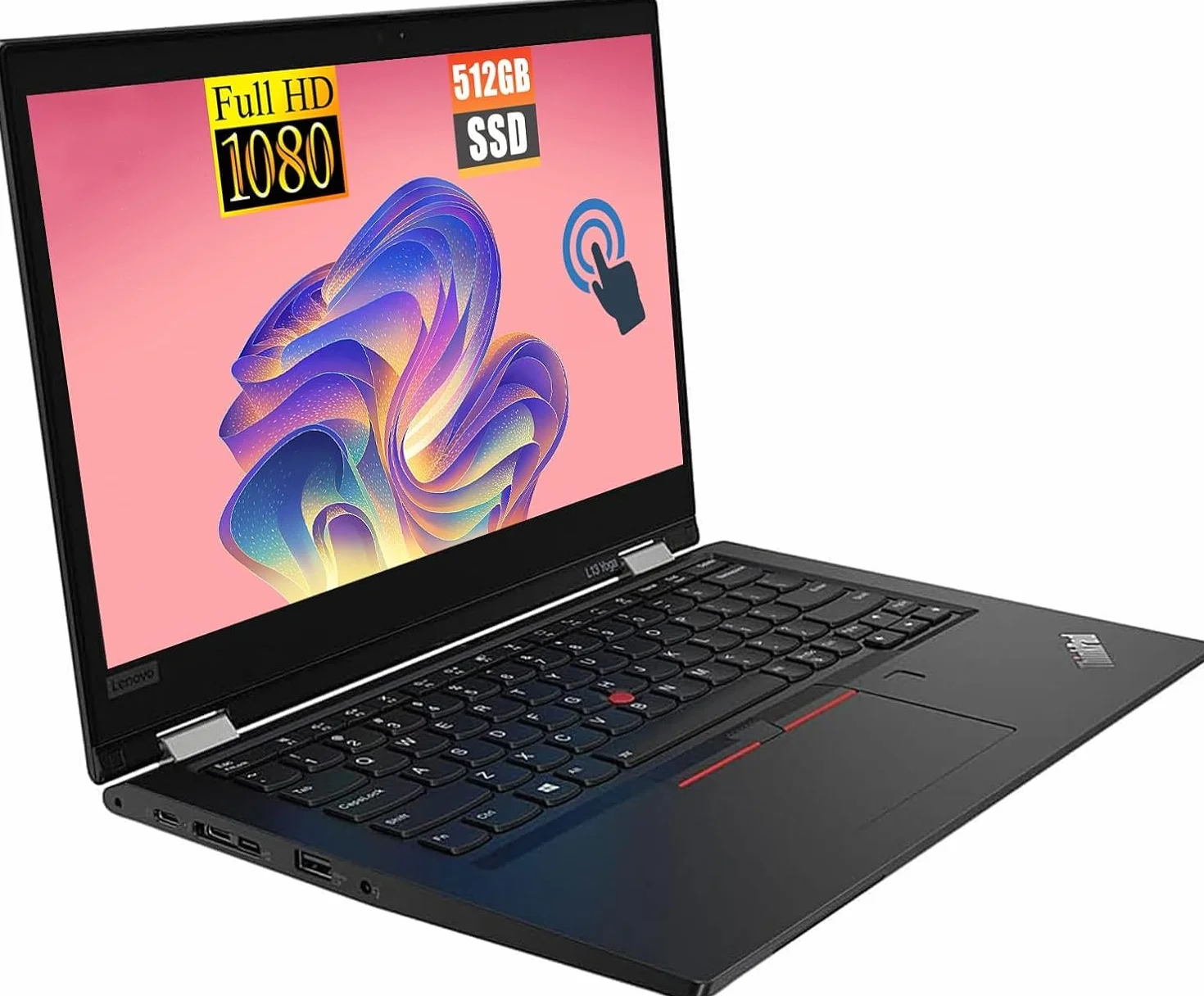 Lenovo ThinkPad L13 Yoga Gen 2 Ordinateur Portable 2 en 1 Intel Core i5-1135G7 Écran Tactile 13,3" FHD 8 Go RAM SSD 512 Go Windows 11 Pro Reconditionné