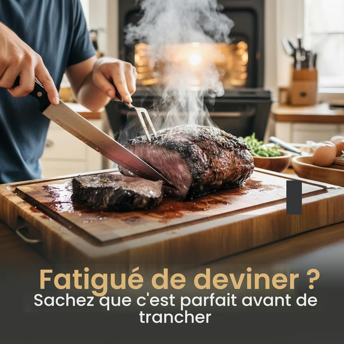 MeatStick V – Thermomètre à Viande Sans Fil, Jusqu’à 650 °C, 6 Capteurs de Température, WiFi à Portée Illimitée, Idéal pour Barbecue, Fumoir, Four et Friteuse à Air