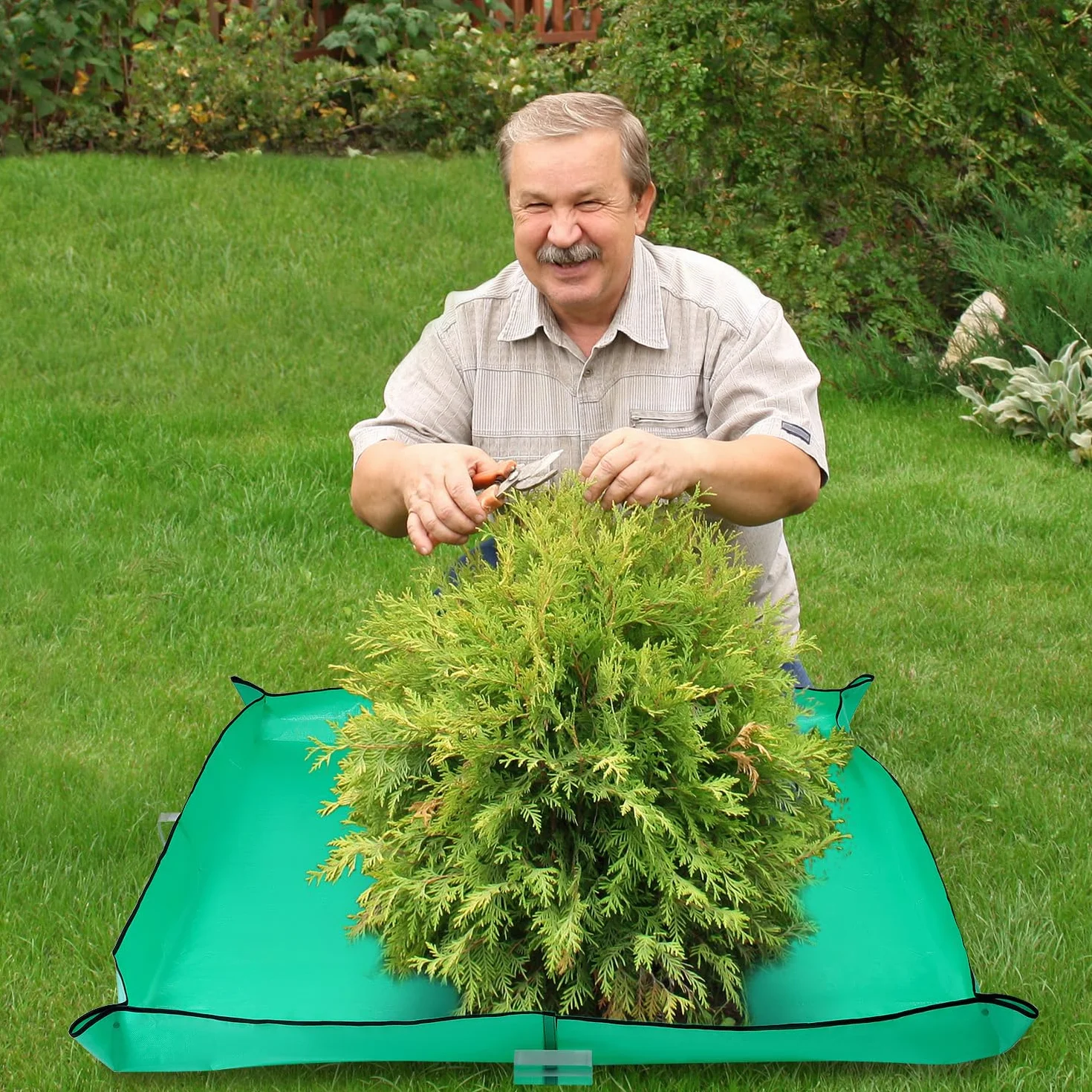 Bâche de Jardin 2Mx2M avec Trou QWORK