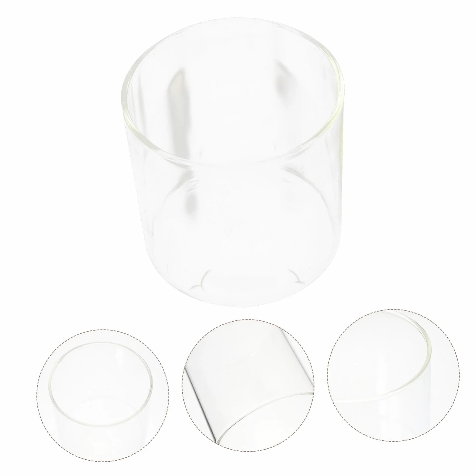 UKCOCO 3pièces Lot de Vases Verre Hydroponique Transparents pour Bureau Cylindres Transparents pour Aquarium