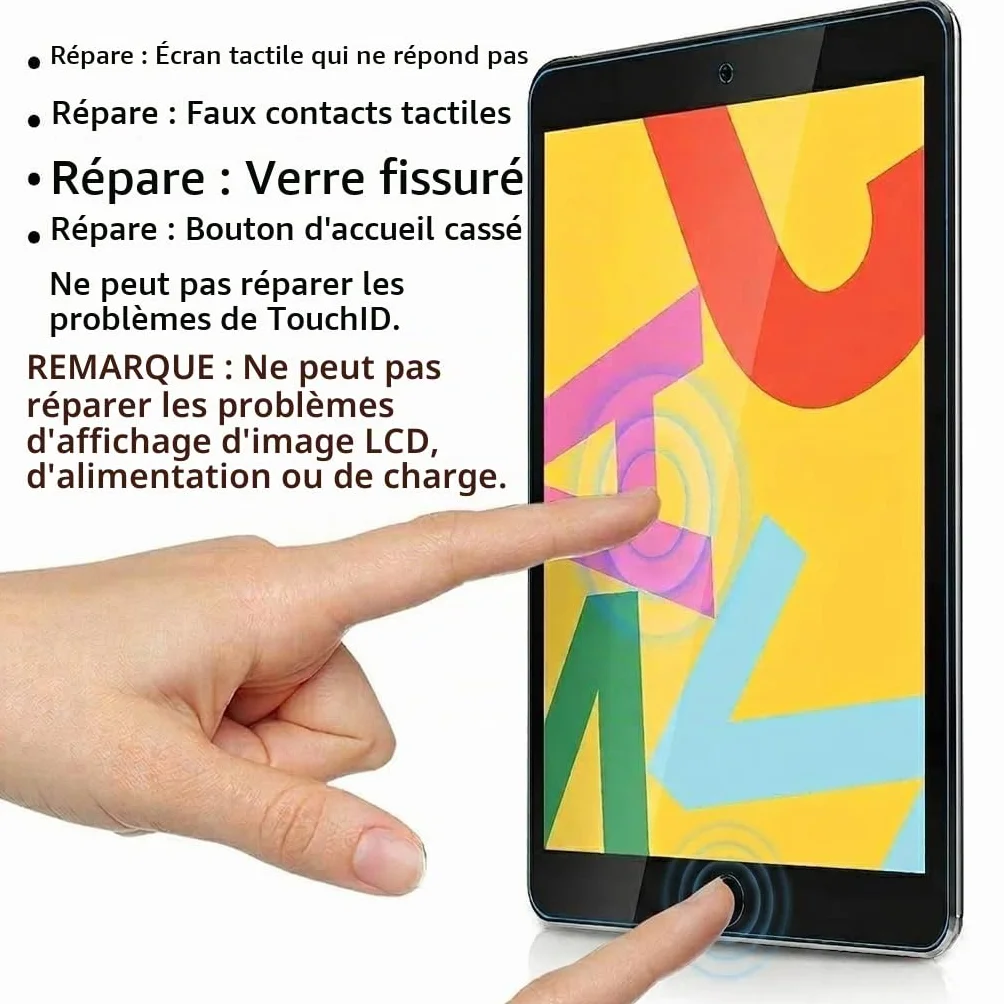 Écran Tactile Digitizer pour iPad 9 (9e génération) 2021 10,2" A2602 A2603 A2604 A2605 + Bouton Home
