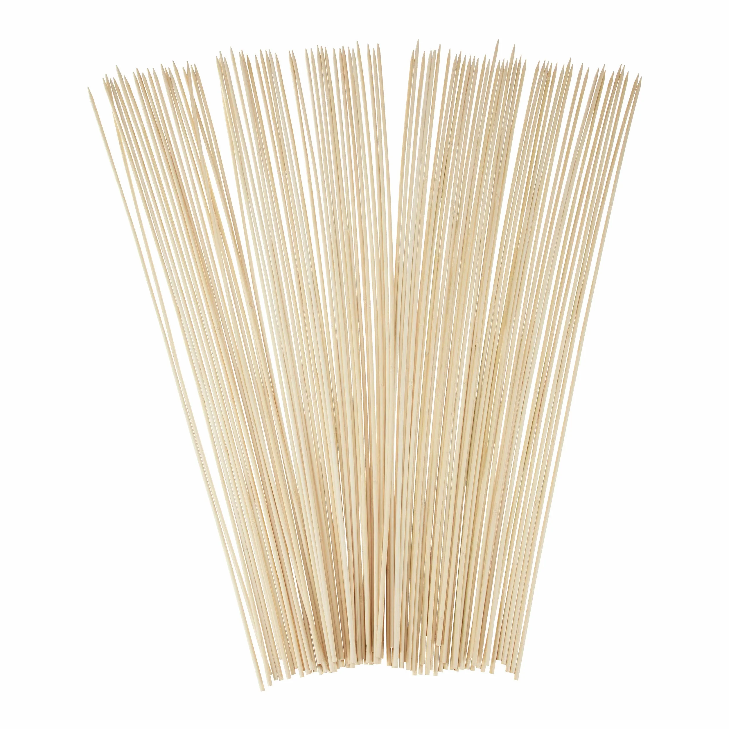 Relaxdays Lot de 250 Brochettes Barbecue Bambou 40 cm Ø 5 mm Nature