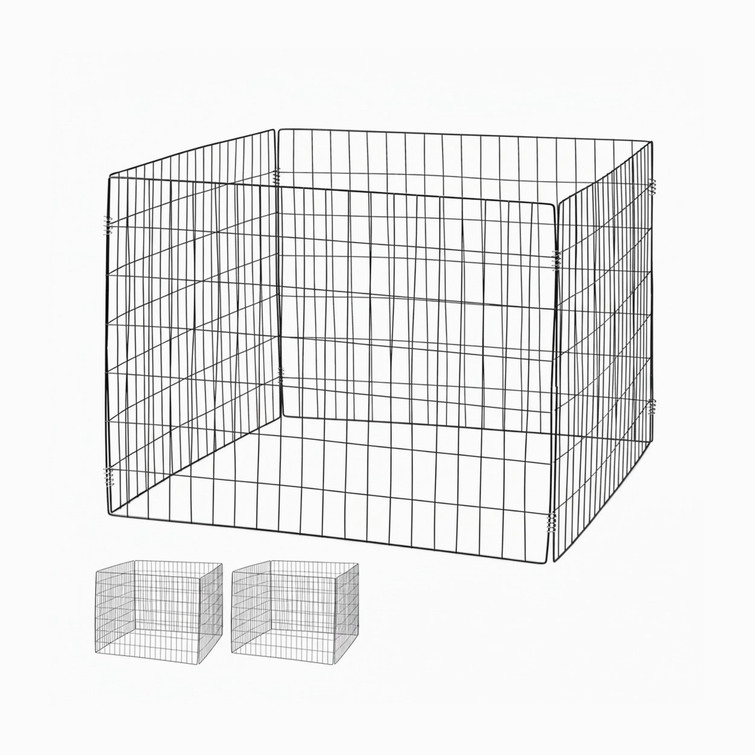 Relaxdays Composteur de Jardin en métal, lot 3, 560 litres, Acier, H x L x P : 70 x 90 x 90 cm, Noir
