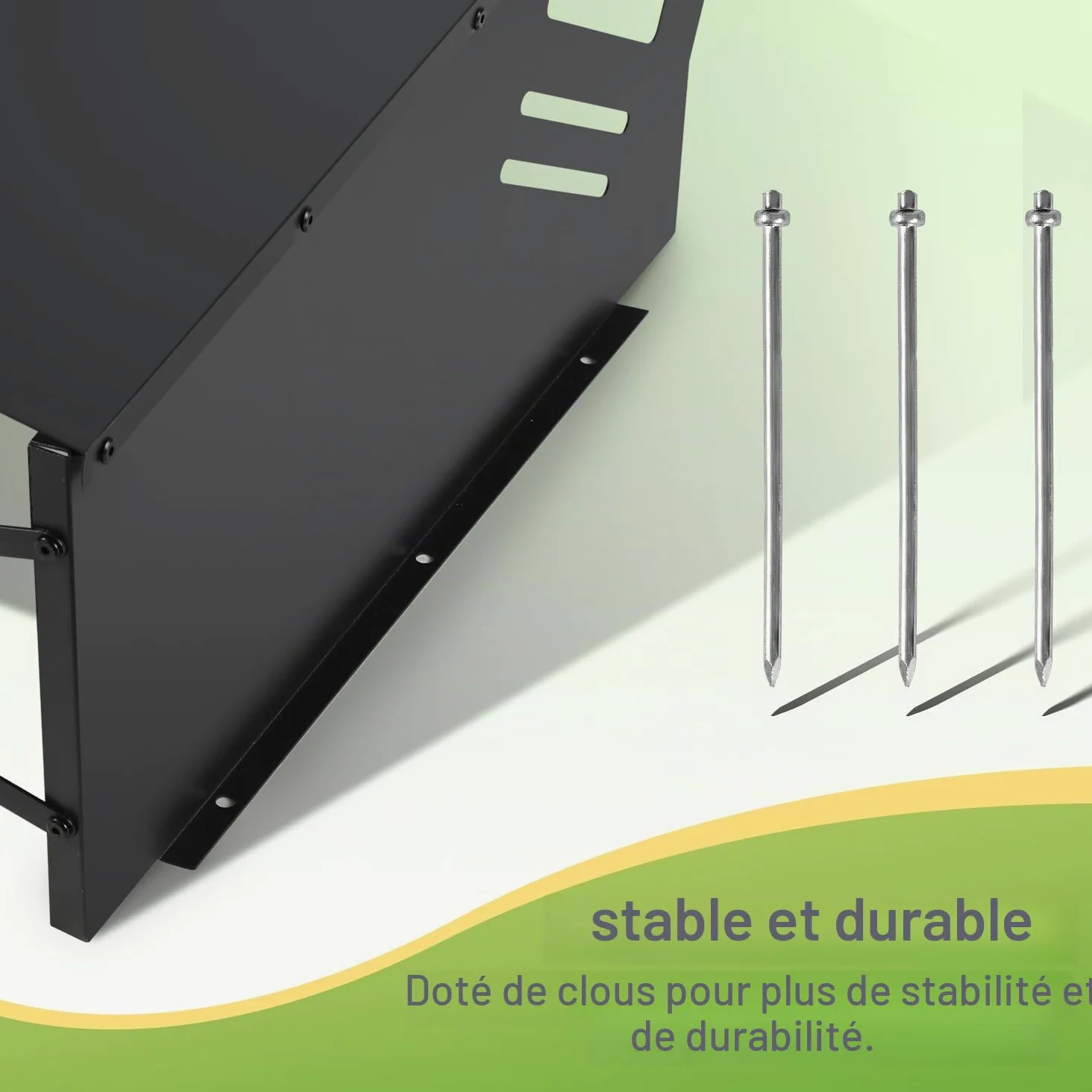 Garage pour robot-tondeuse, Garage pour robot-tondeuse en acier galvanisé, protection contre le vent et les intempéries pour robot-tondeuse, Protégez le robot-tondeuse des rayons UV, Toit pour