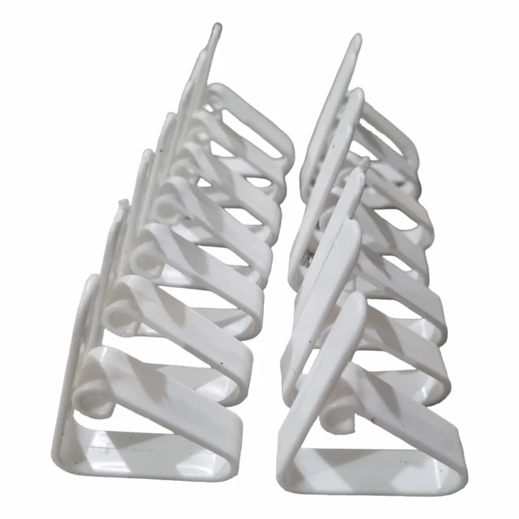 Set de 14 Pinces Clips Nappes Blanches - Pinces à Nappes en Plastique 4.5 cm - Robustes et Polyvalentes