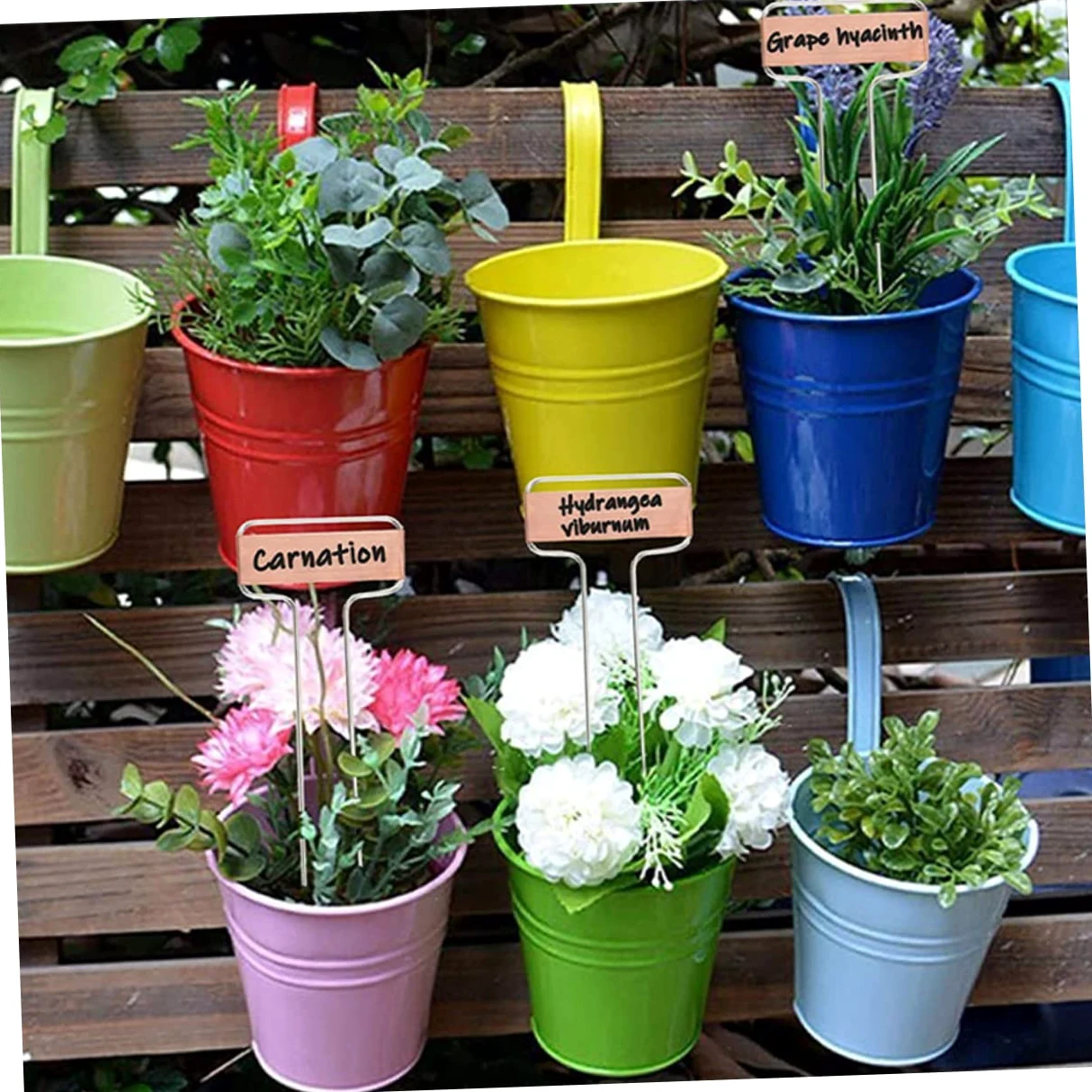ibasenice Étiquettes à de pour en 20 Jardin Plantes Métallique et Cuivre Piquets Résistantes aux Intempéries en Fil D'acier Faciles Déplacer pour Potager