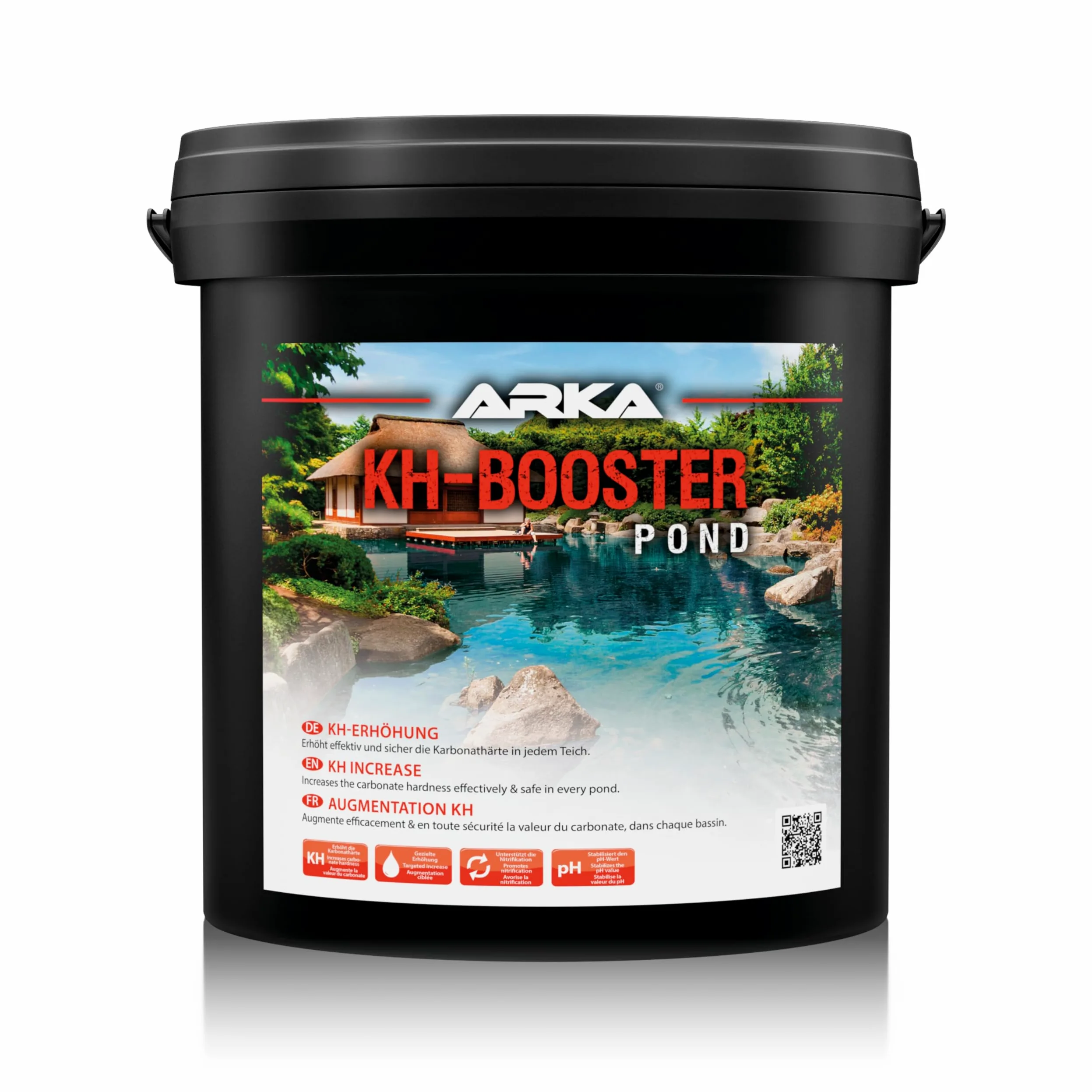 ARKA Pond KH Booster - 20kg - Augmente efficacement la dureté carbonatée des bassins, favorise Un écosystème sain et stabilise Les valeurs de pH.