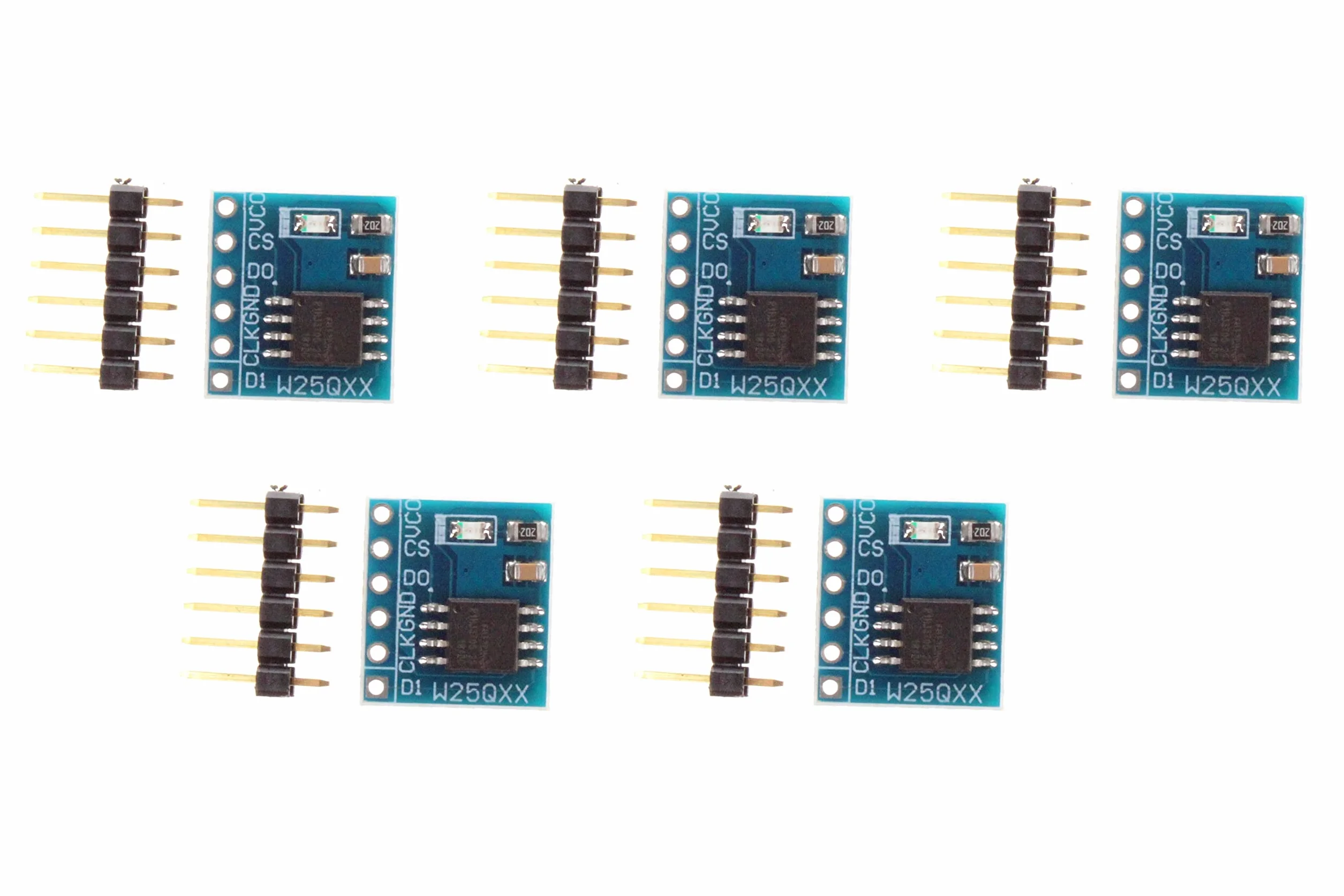 NOYITO Module de mémoire flash W25Q32 W25Q64 W25Q128 lot de 5 interface SPI