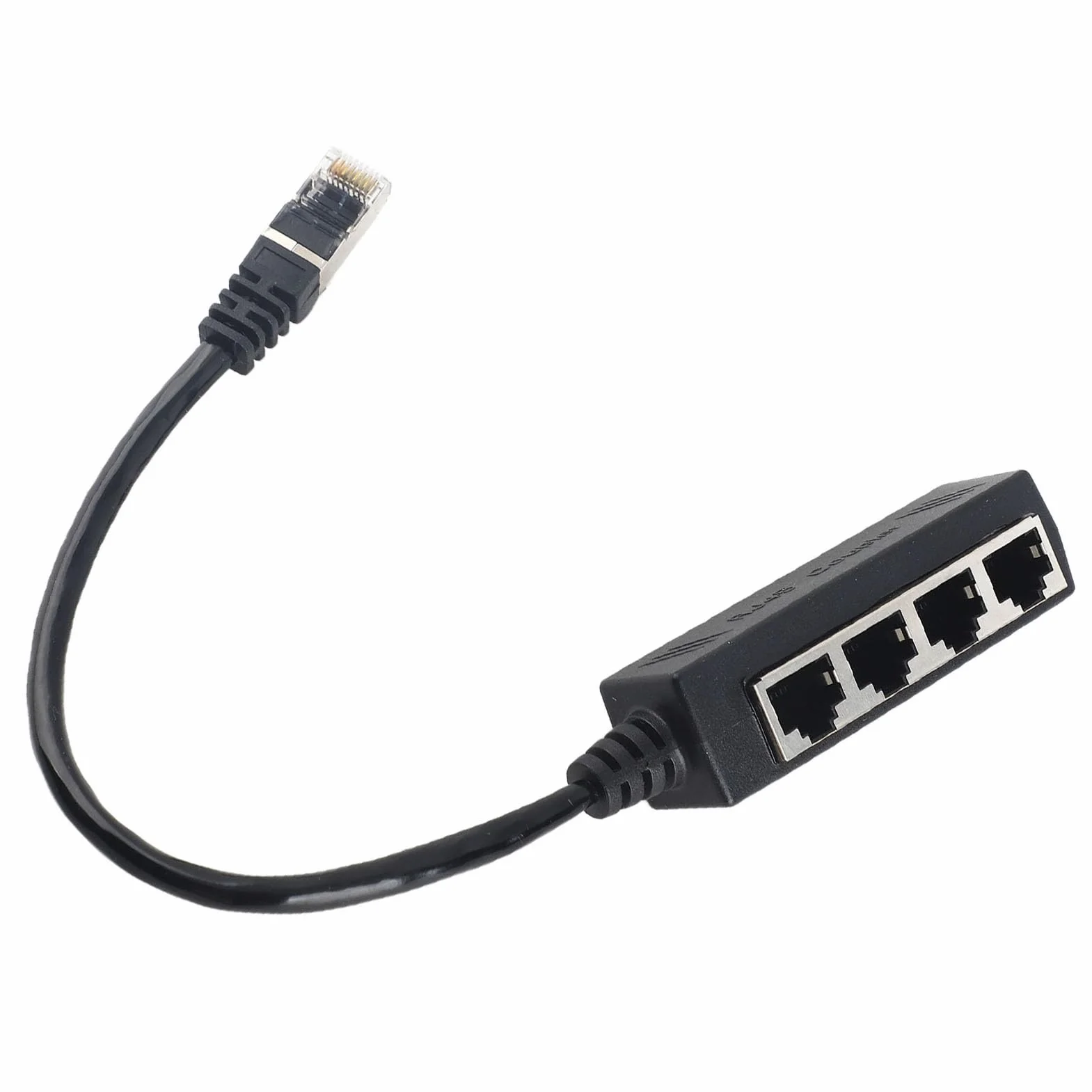 Fafeicy Doubleur RJ45 Multiprise Ethernet Splitter 1 à 4 Port Répartiteur Câble Ethernet pour Réseau Stable Compatible Routeur PC TV